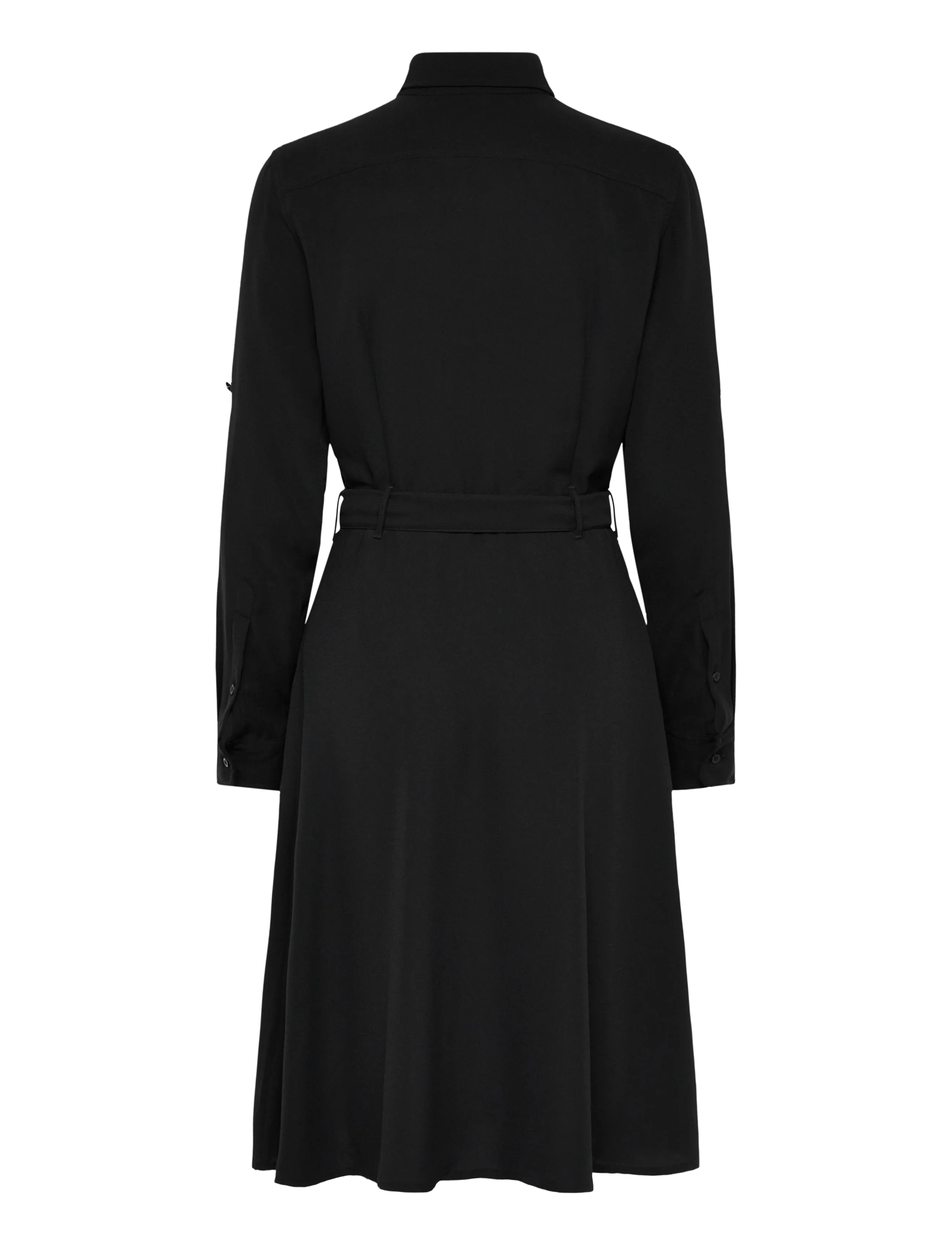 Lauren Ralph Lauren - TRIPLE GGT-R-LS SHIRTDRESS - skjortklänningar - black - 1
