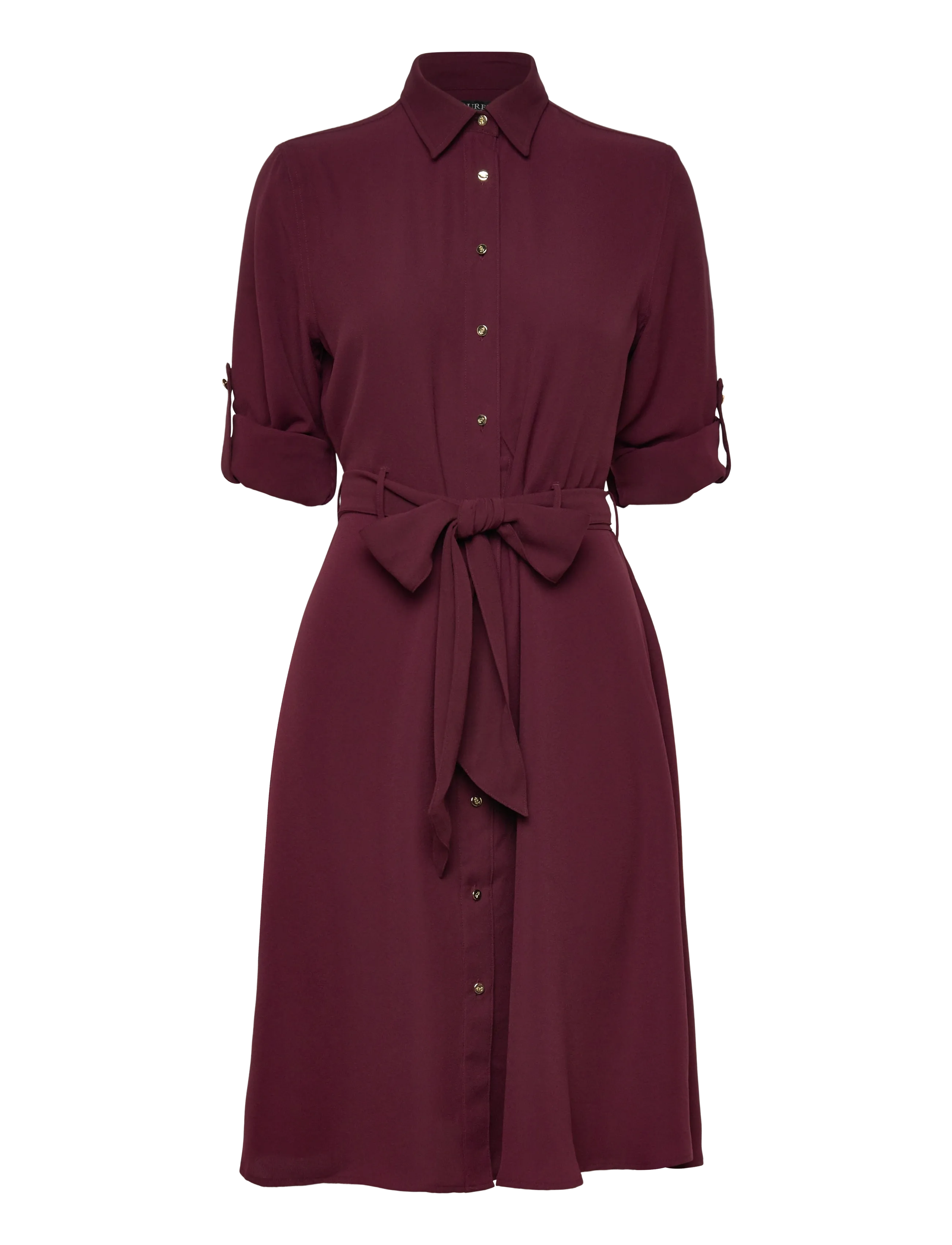 Lauren Ralph Lauren - TRIPLE GGT-R-LS SHIRTDRESS - robes chemises - dark garnet - 3