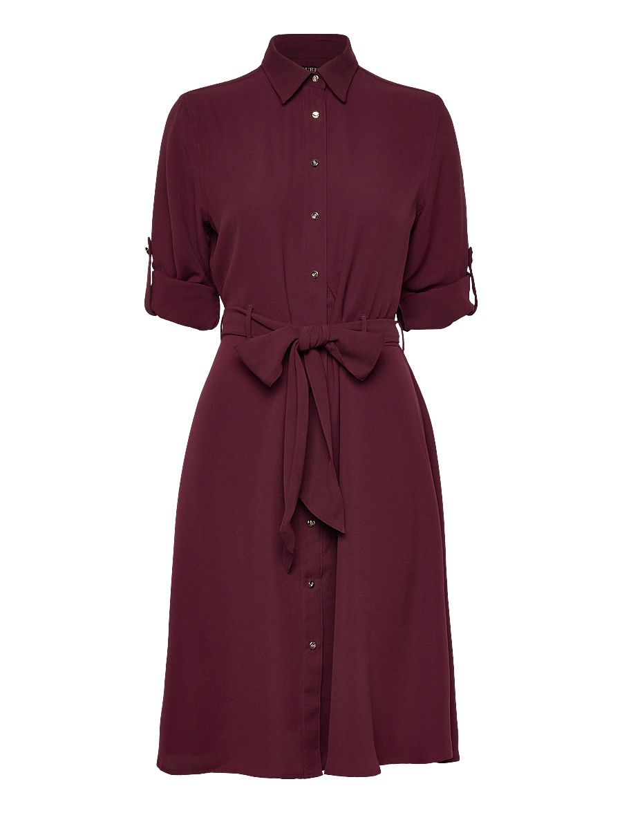 Lauren Ralph Lauren - TRIPLE GGT-R-LS SHIRTDRESS - robes chemises - dark garnet - 3