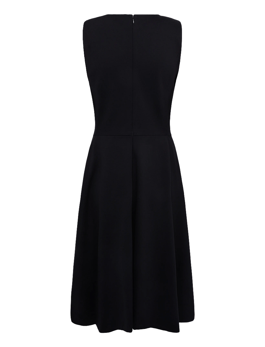Lauren Ralph Lauren - Ponte Sleeveless Dress - midikleider - black - 2