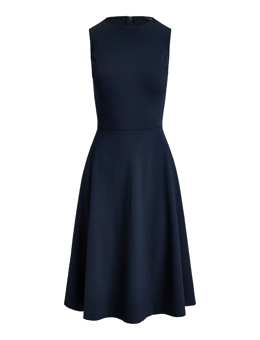 Lauren Ralph Lauren - Ponte Sleeveless Dress - midikleider - lauren navy - 1