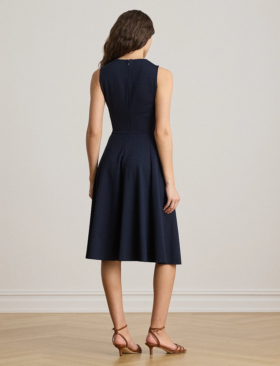 Lauren Ralph Lauren - Ponte Sleeveless Dress - midikleider - lauren navy - 2