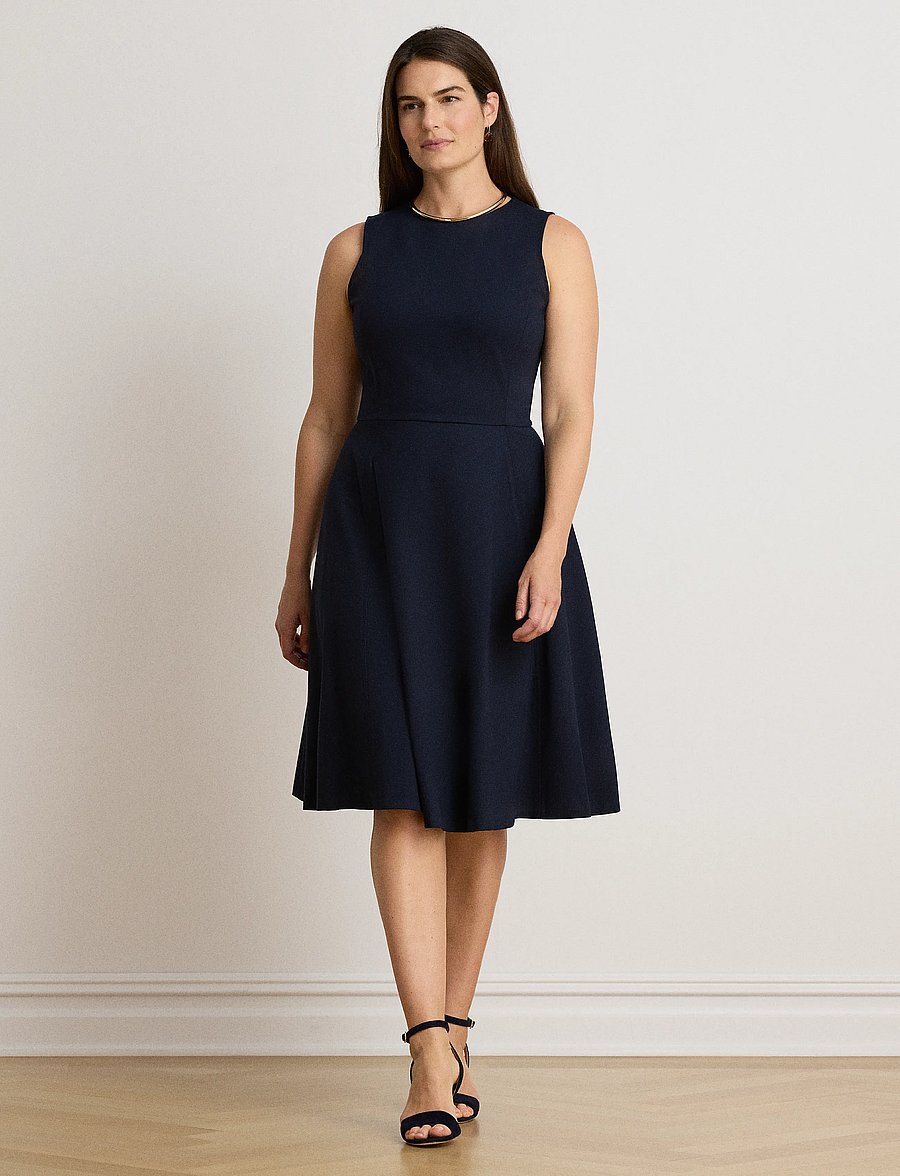 Lauren Ralph Lauren - Ponte Sleeveless Dress - midikleider - lauren navy - 5