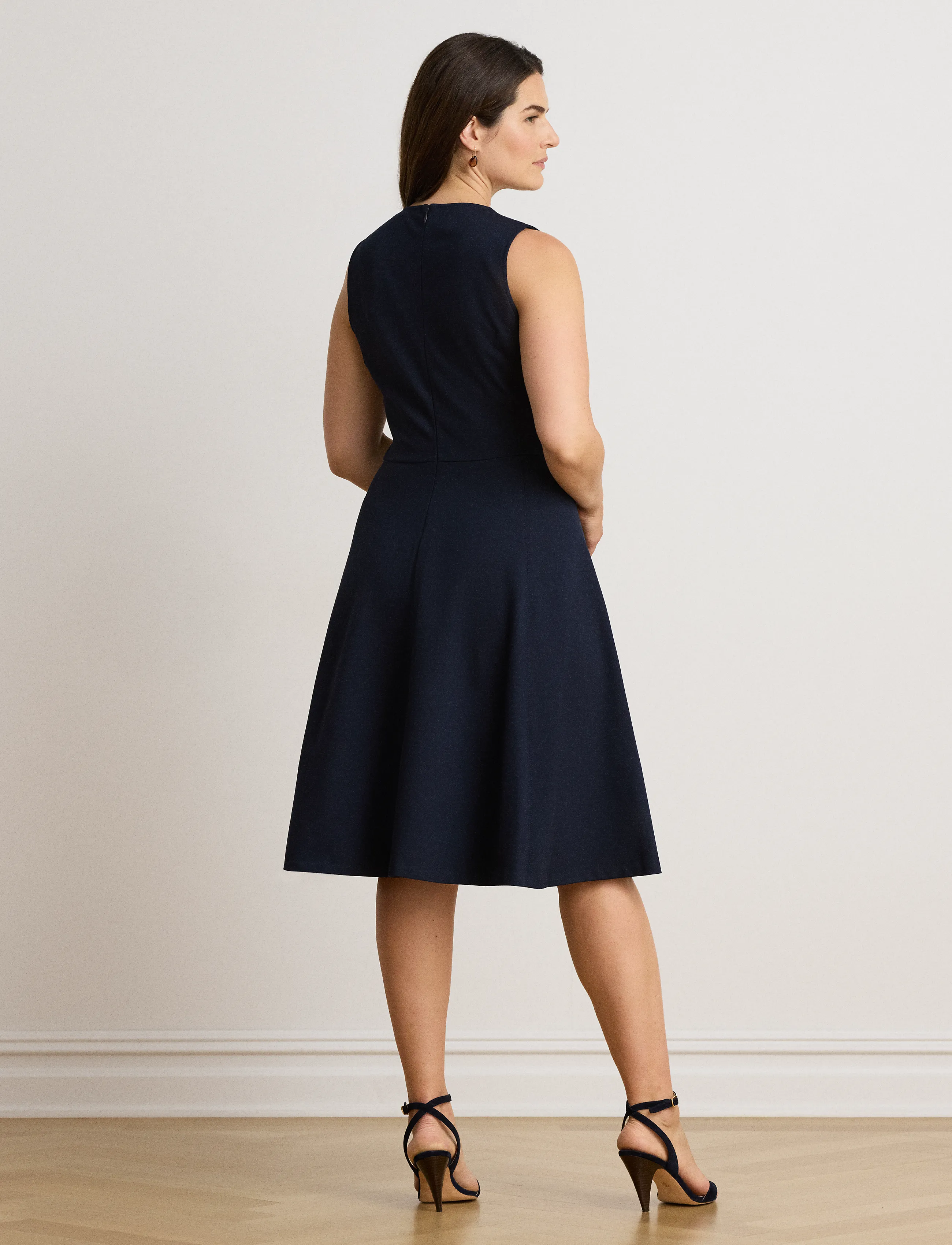 Lauren Ralph Lauren Ponte Sleeveless Dress midiklänningar dam – bild 6