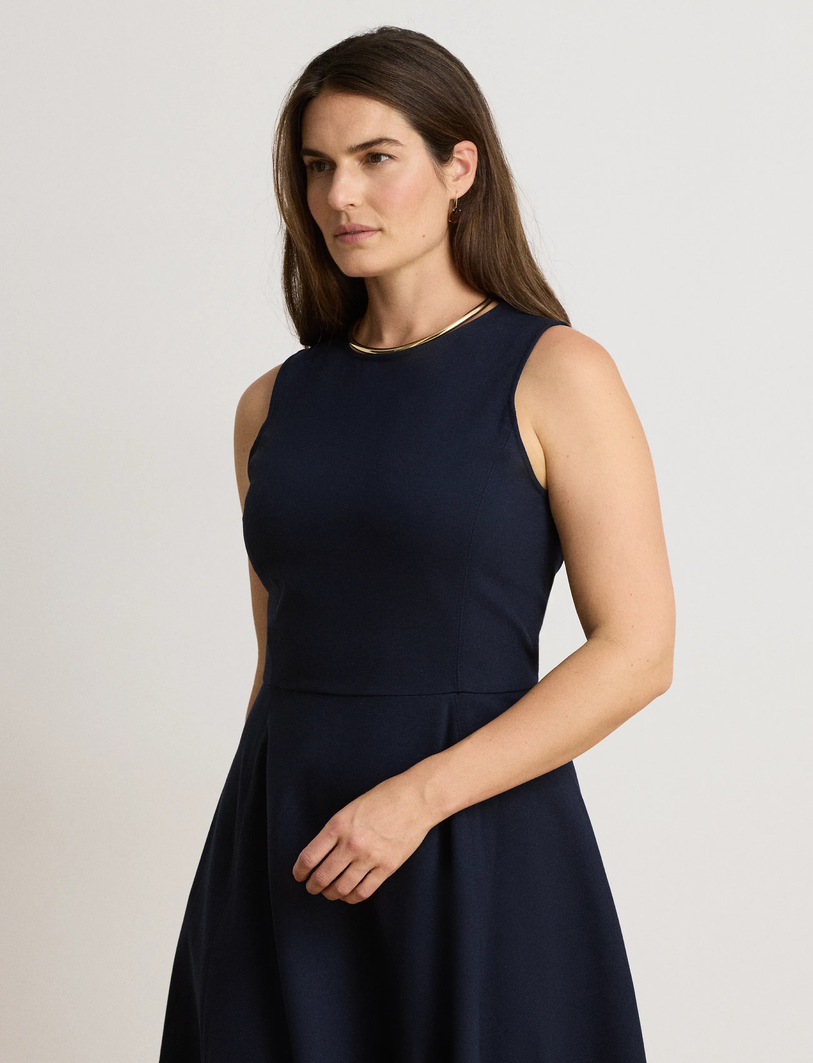 Lauren Ralph Lauren Ponte Sleeveless Dress midiklänningar dam – bild 7