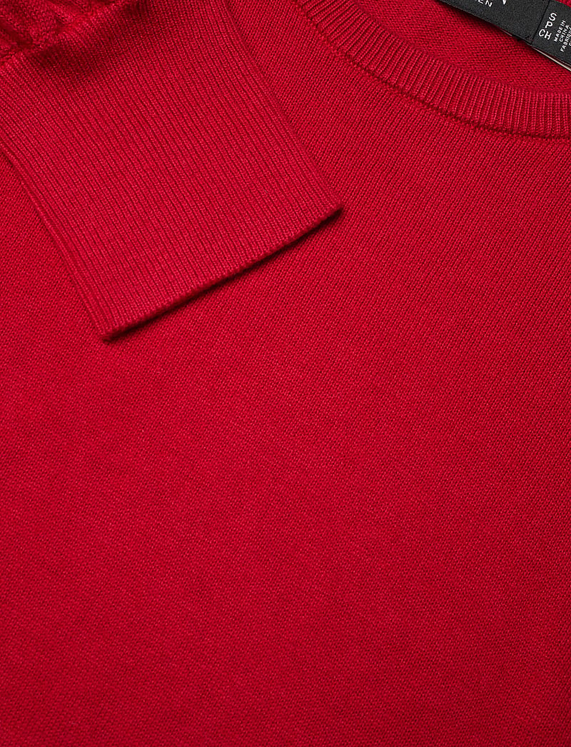 Lauren Ralph Lauren - Button-Trim Puff-Sleeve Sweater - langärmlige blusen - ralph red - 2
