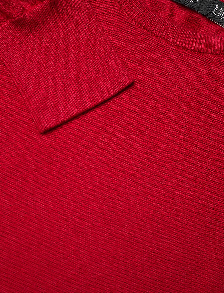 Lauren Ralph Lauren - Button-Trim Puff-Sleeve Sweater - langärmlige blusen - ralph red - 2