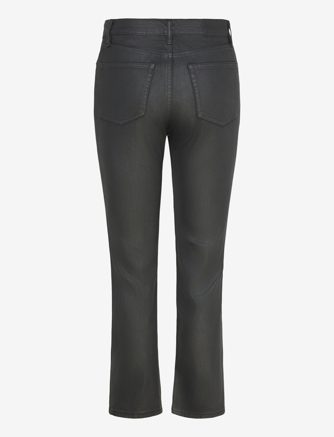 Lauren Ralph Lauren - Coated High-Rise Straight Ankle Jean - straight jeans - black - 1