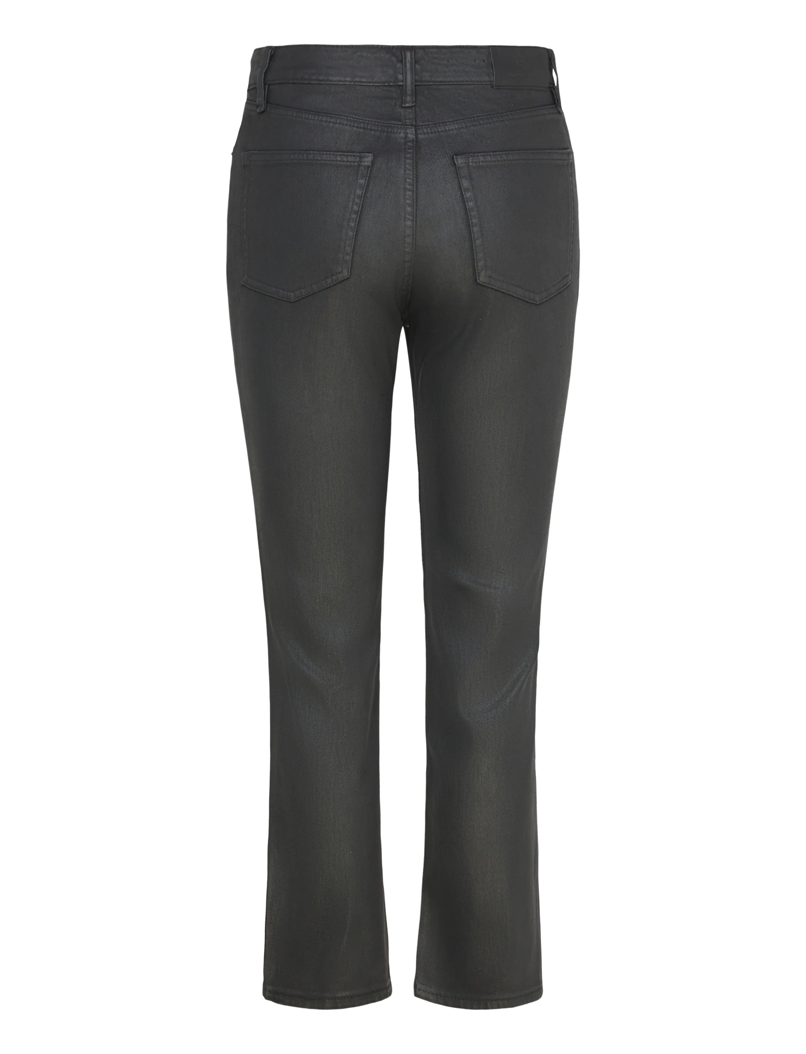 Lauren Ralph Lauren - Coated High-Rise Straight Ankle Jean - raka jeans - black - 1