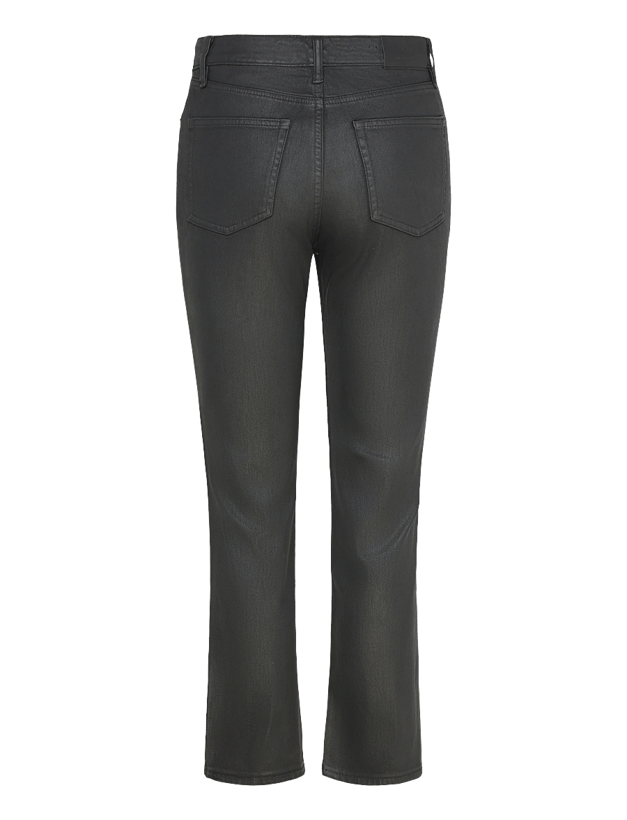 Lauren Ralph Lauren - Coated High-Rise Straight Ankle Jean - gerade jeans - black - 1