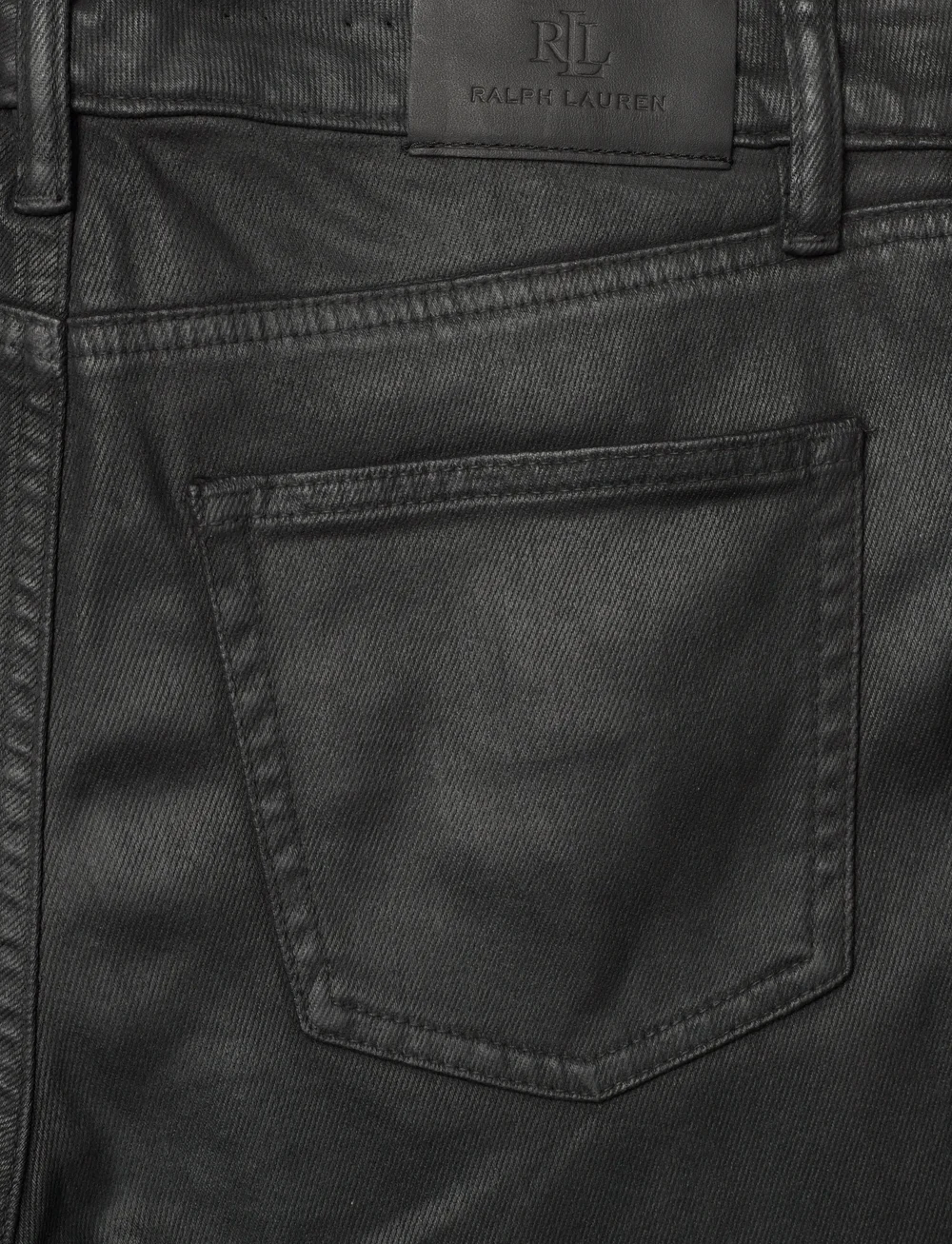 Lauren Ralph Lauren - LOW STR DENIM-JEAN - straight jeans - black - 4