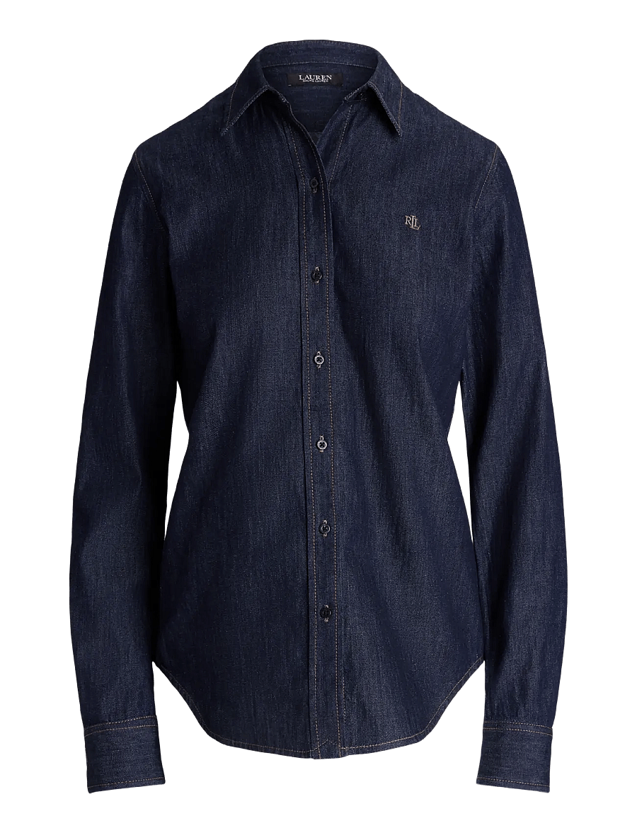 Lauren Ralph Lauren - Classic Fit Denim Shirt - denimskjorter - rinse wash - 1