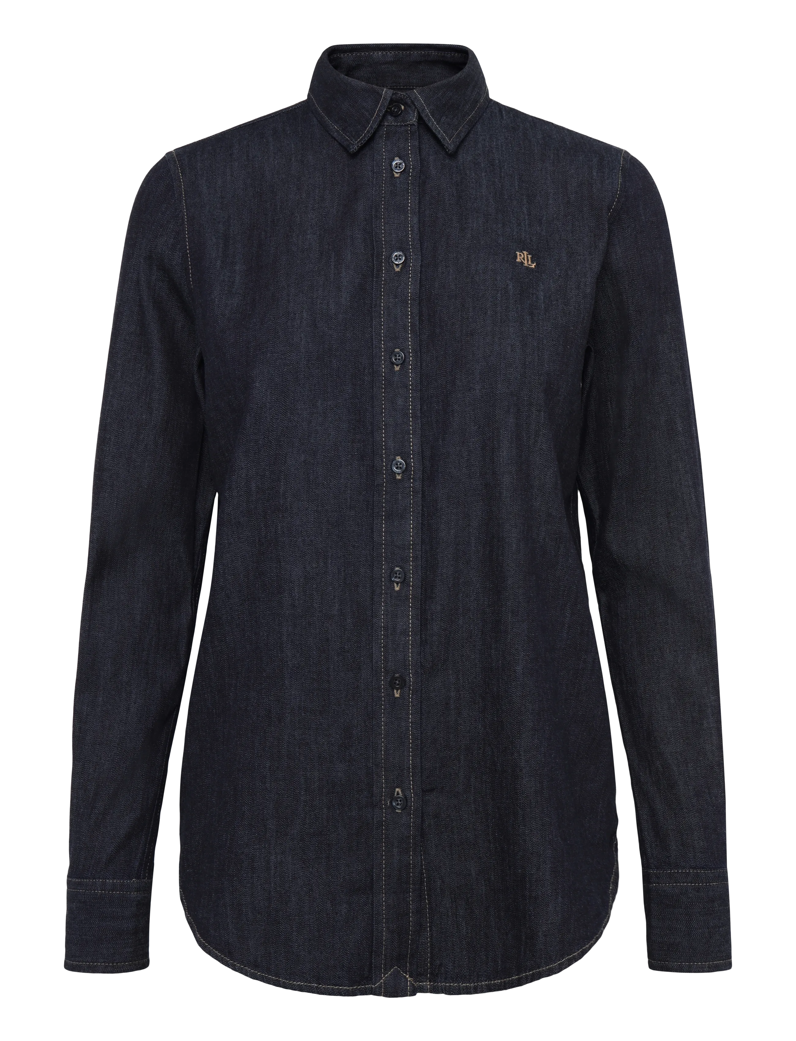 Lauren Ralph Lauren 2X1 DENIM-WVN-SHIRT - Riided - RINSE WASH / navy
