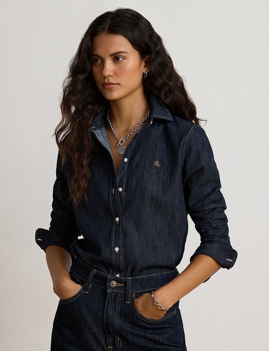 Lauren Ralph Lauren - Classic Fit Denim Shirt - denimskjorter - rinse wash - 4