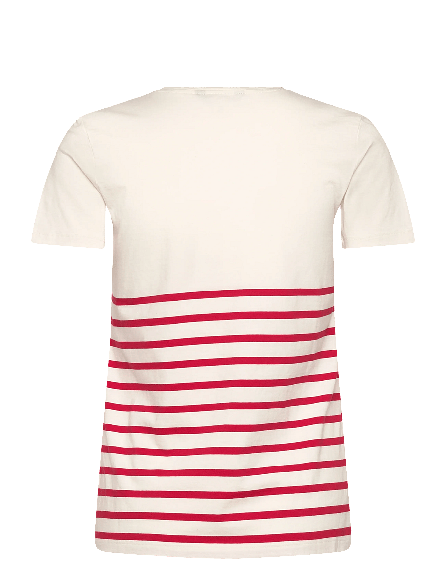 Lauren Ralph Lauren - COTTON JERSEY-KNT-T-SHIRT - striktrøjer - mascarpone cream - 1