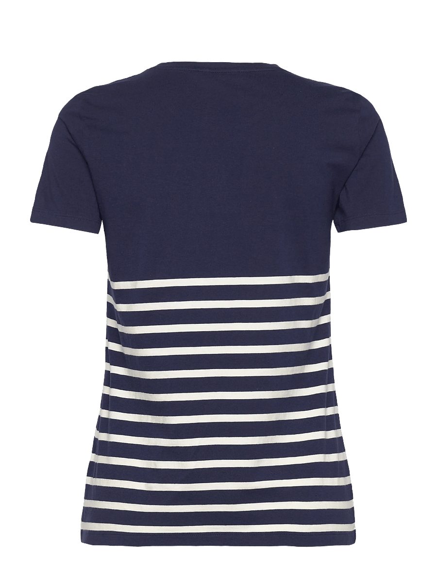 Lauren Ralph Lauren - COTTON JERSEY-KNT-T-SHIRT - striktrøjer - refined navy/masc - 2