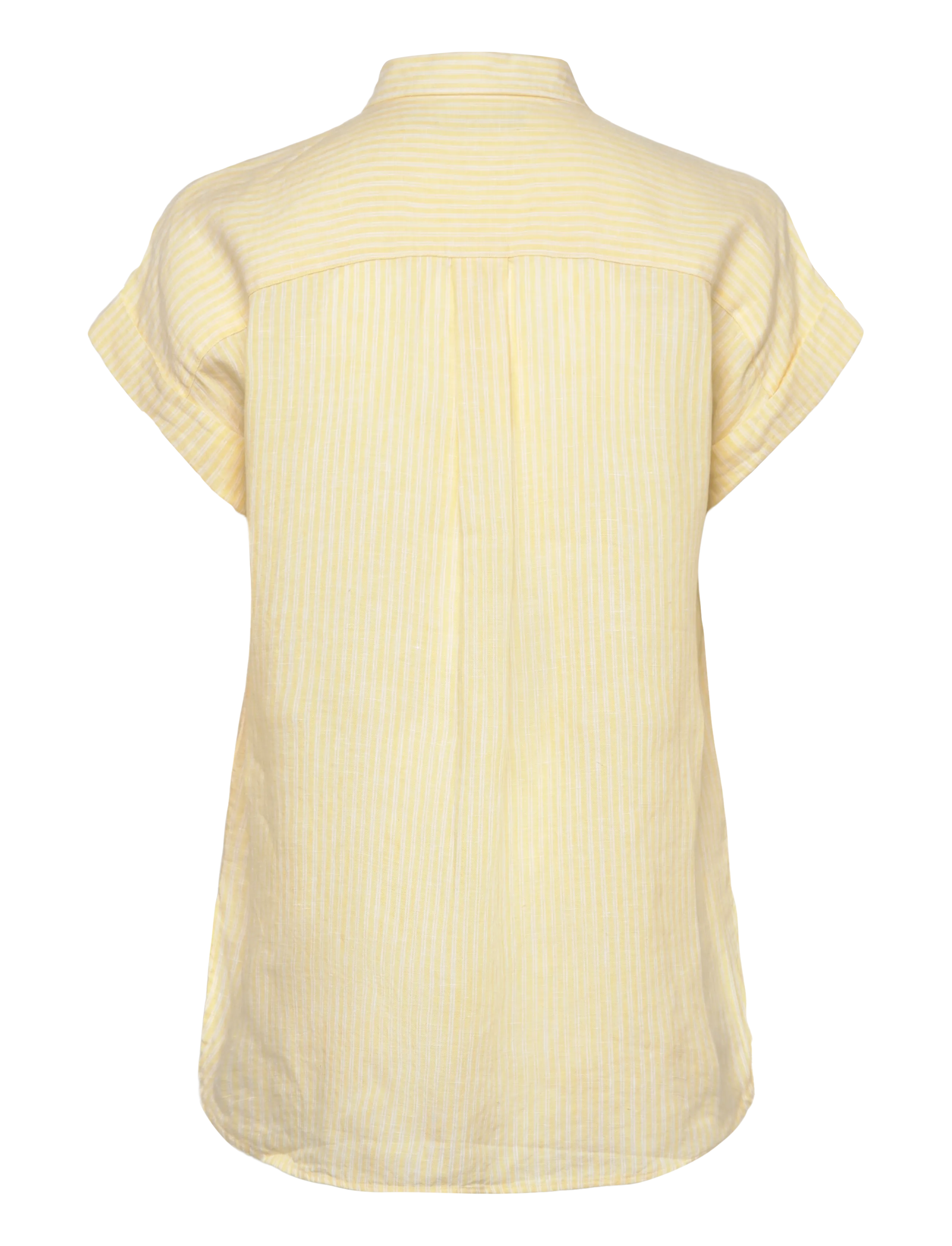 Lauren Ralph Lauren - TISSUE LINEN-WVN-SHIRT - hørskjorter - yellow/white - 2