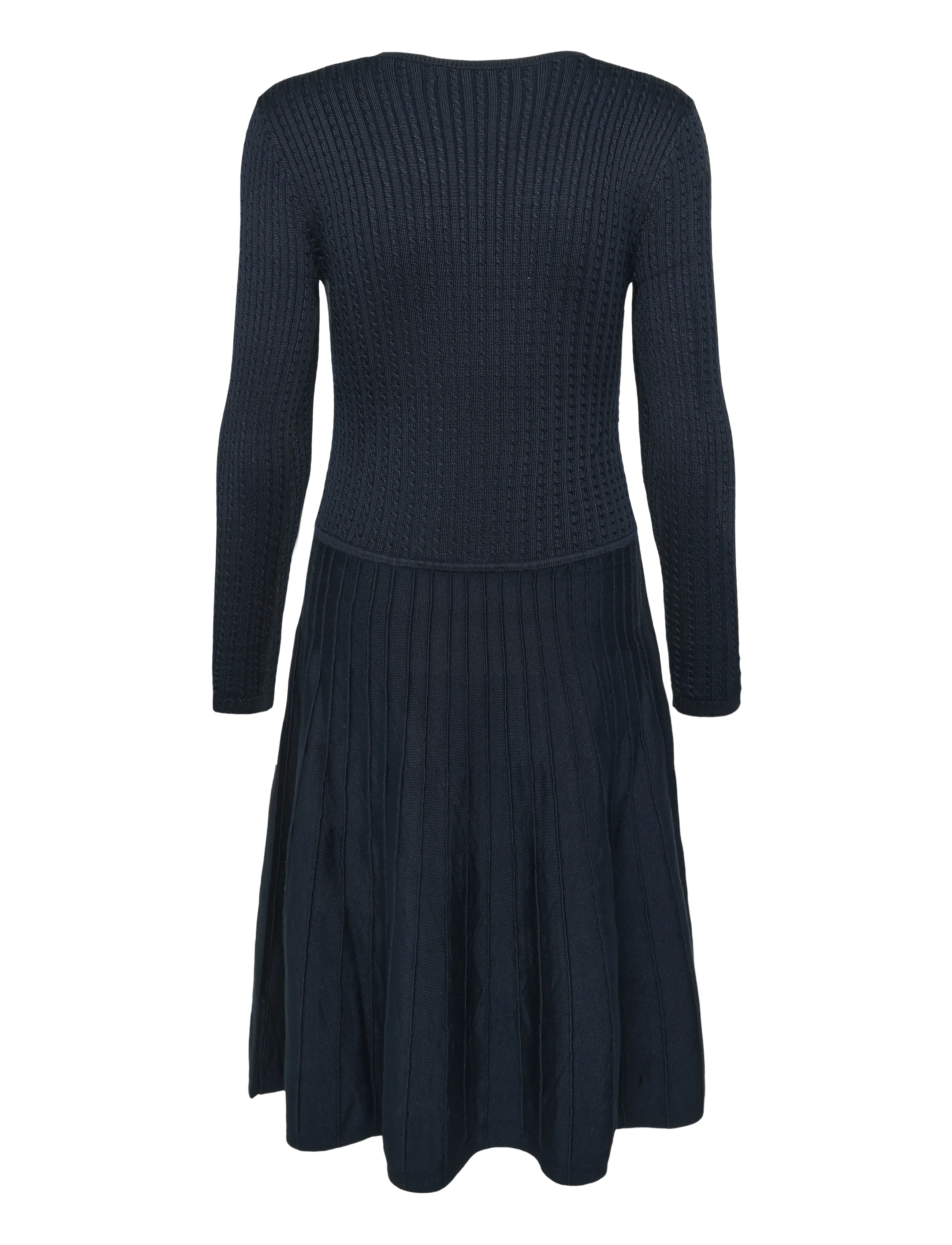 Lauren Ralph Lauren - BR RAYON PL CTN/NYL-SWTR-DRESSES - strickkleider - lauren navy - 2