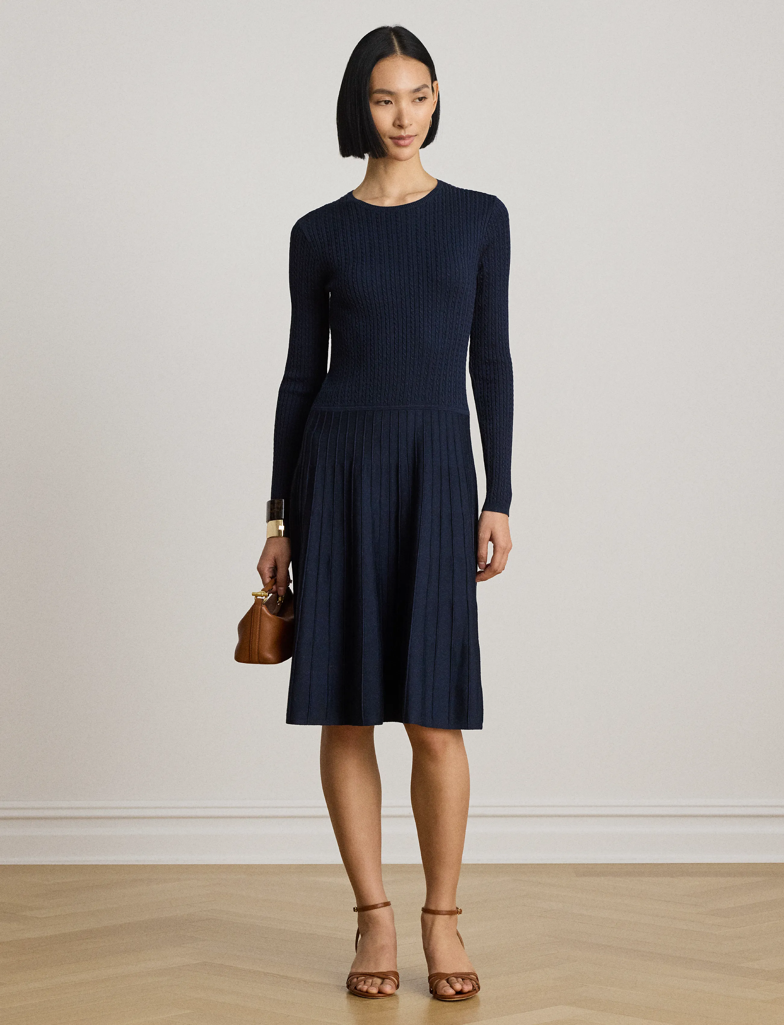 Br Rayon Pl Ctn/Nyl-Swtr-Dresses