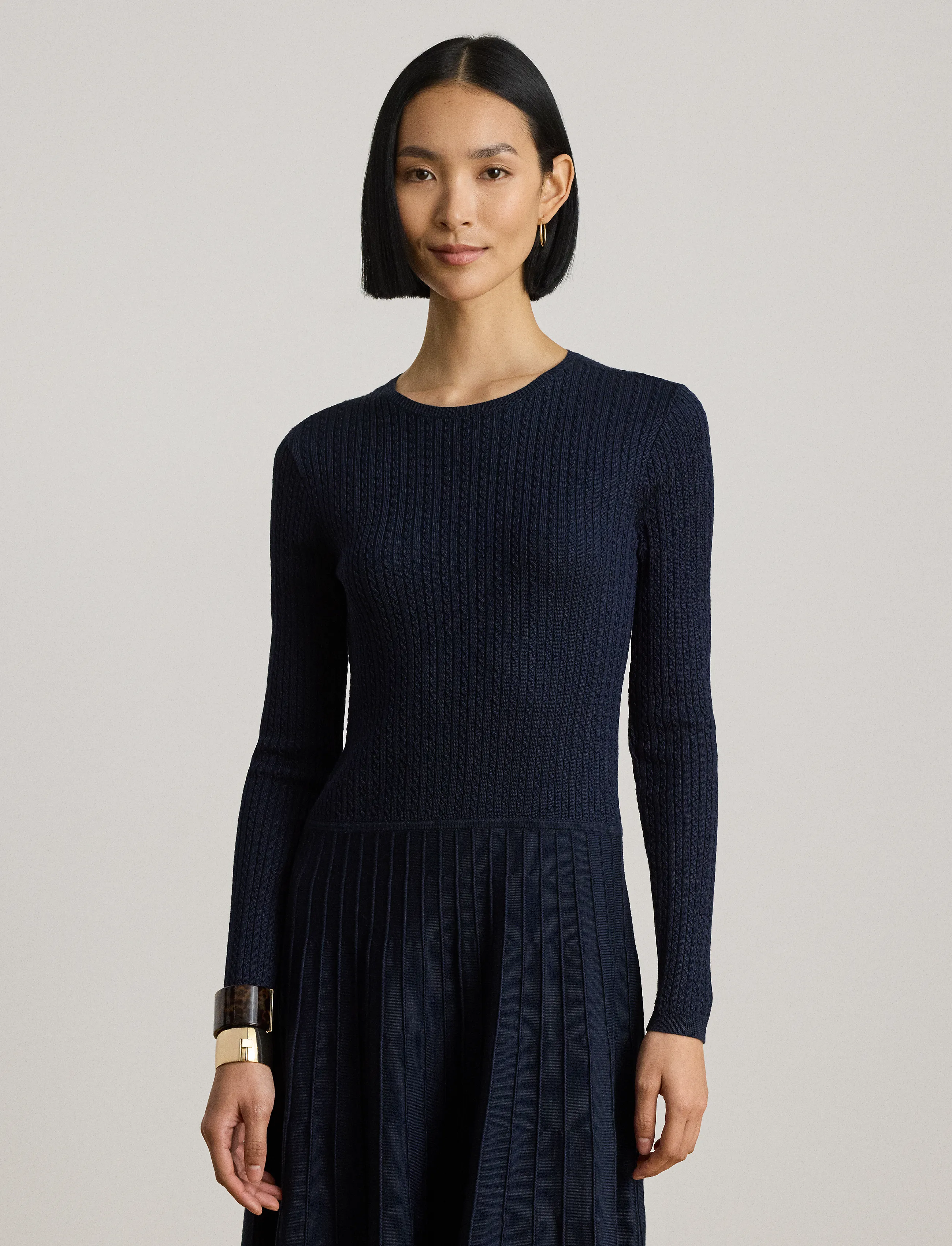 Br Rayon Pl Ctn/Nyl-Swtr-Dresses 3