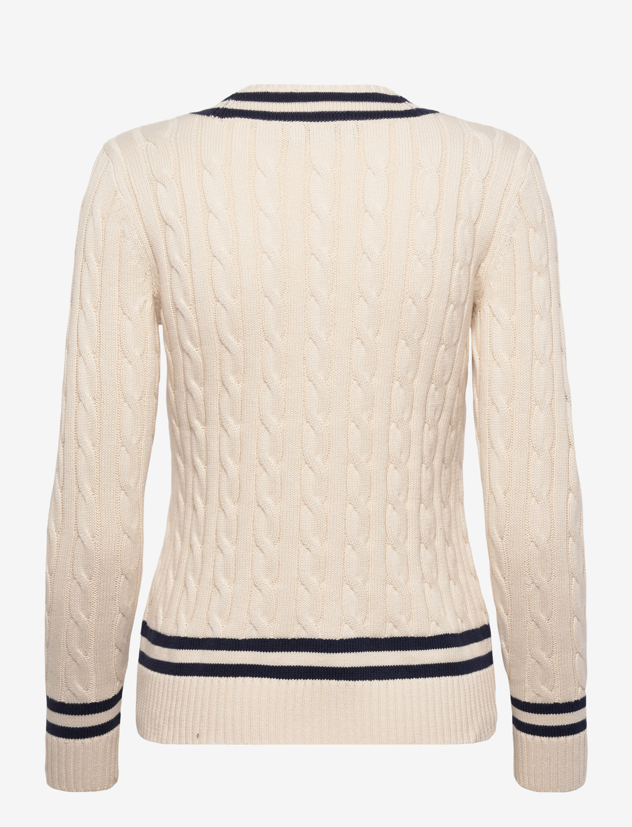 Lauren Ralph Lauren - GASSED COTTON-SWEATER-PULLOVER - striktrøjer - mascarpone cream - 2