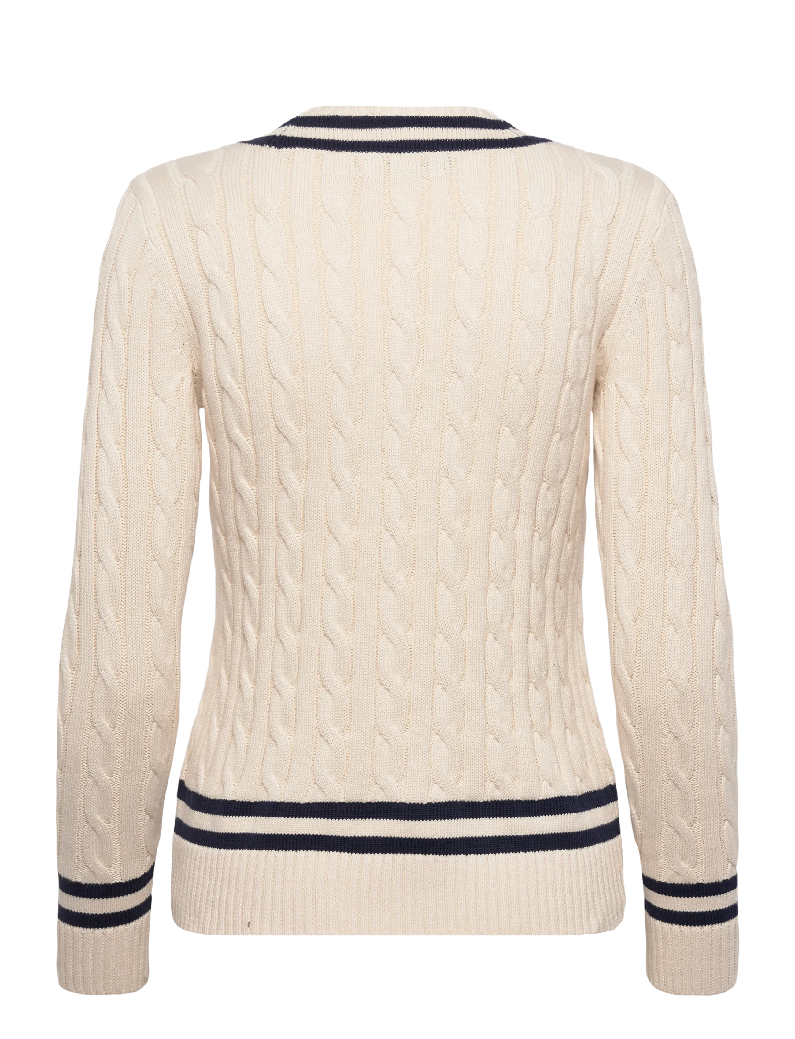 Lauren Ralph Lauren - GASSED COTTON-SWEATER-PULLOVER - striktrøjer - mascarpone cream - 2