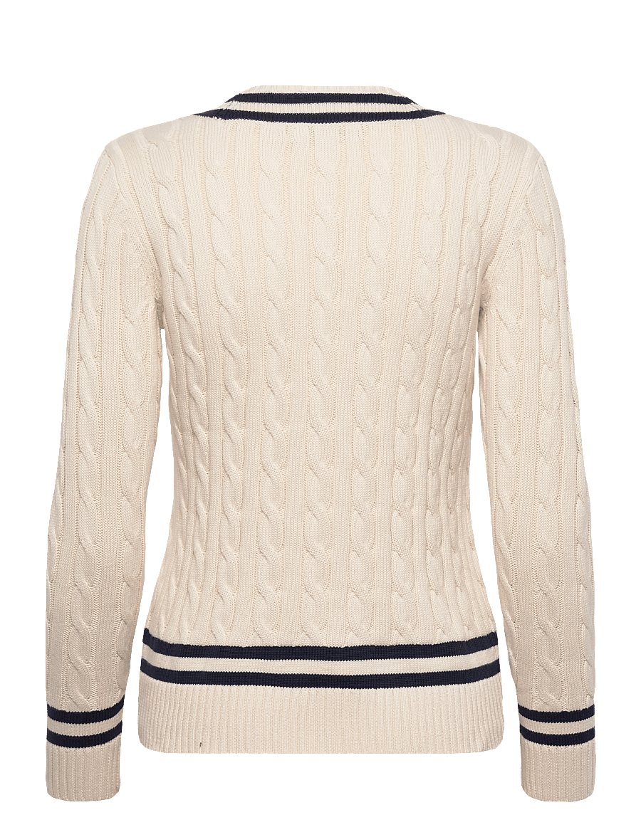 Lauren Ralph Lauren - GASSED COTTON-SWEATER-PULLOVER - pullover - mascarpone cream - 2
