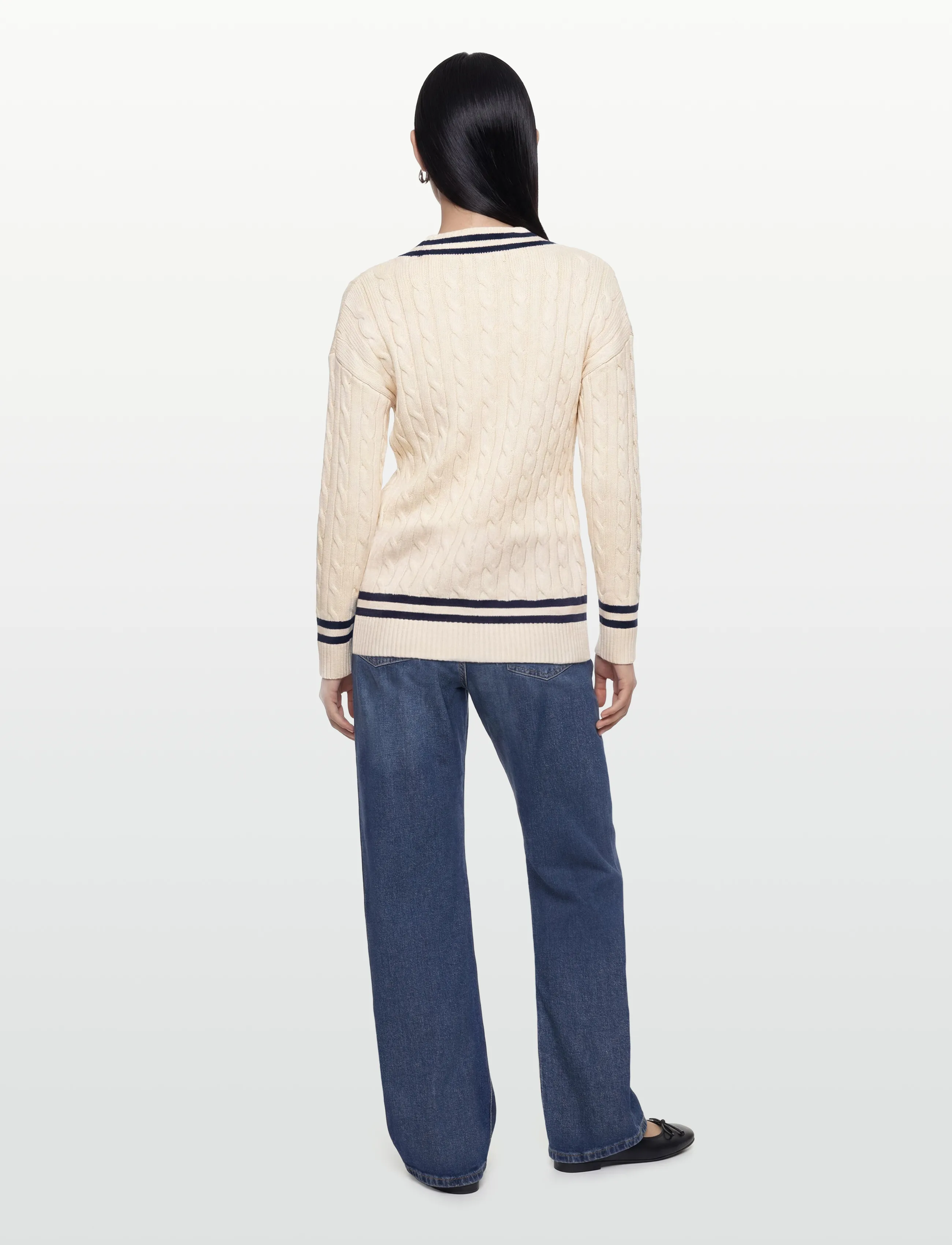 Lauren Ralph Lauren - GASSED COTTON-SWEATER-PULLOVER - striktrøjer - mascarpone cream - 4