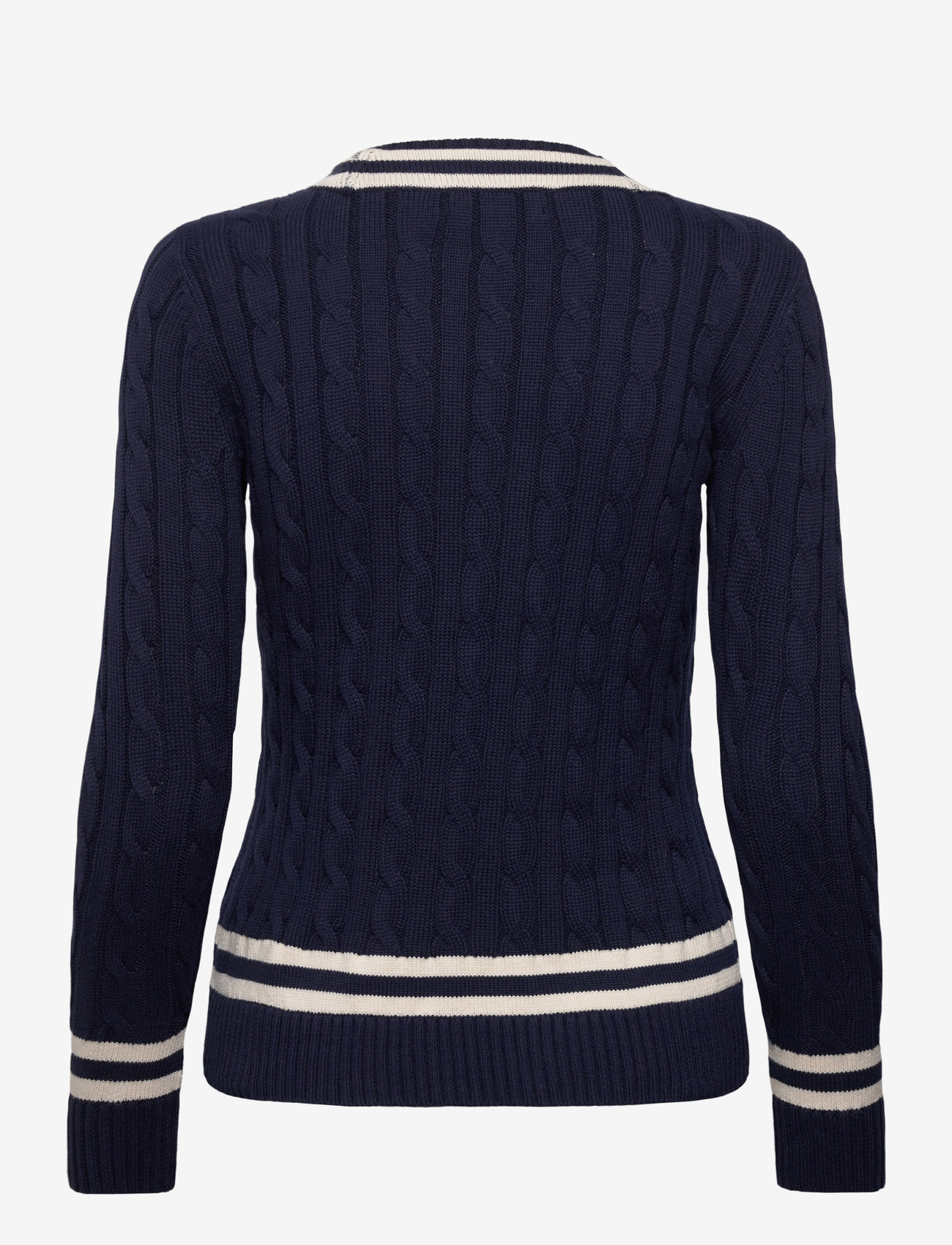 Lauren Ralph Lauren - GASSED COTTON-SWEATER-PULLOVER - stickade tröjor - refined navy/masc - 1