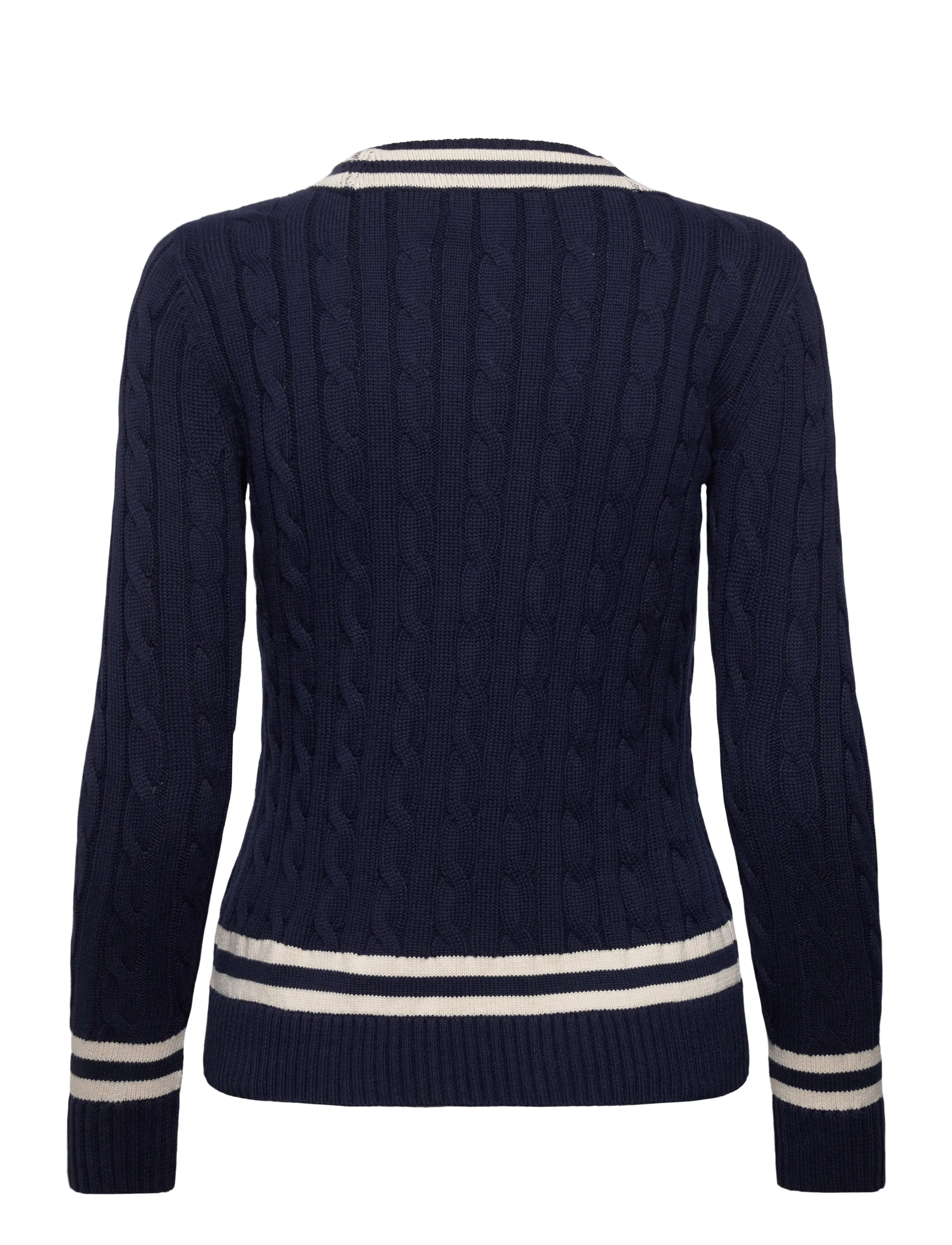 Lauren Ralph Lauren - GASSED COTTON-SWEATER-PULLOVER - pullover - refined navy/masc - 1