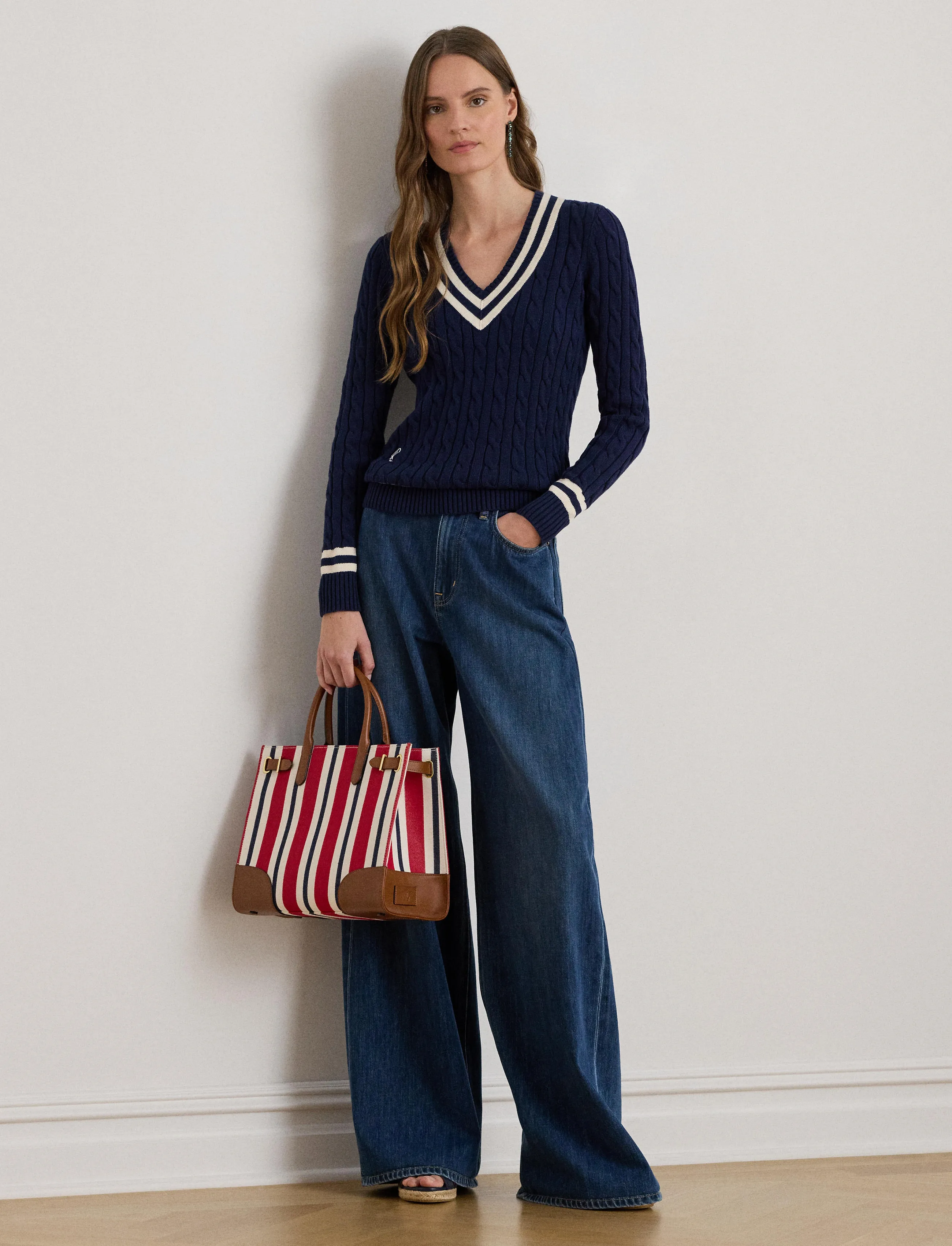 Lauren Ralph Lauren - GASSED COTTON-SWEATER-PULLOVER - pullover - refined navy/masc - 2