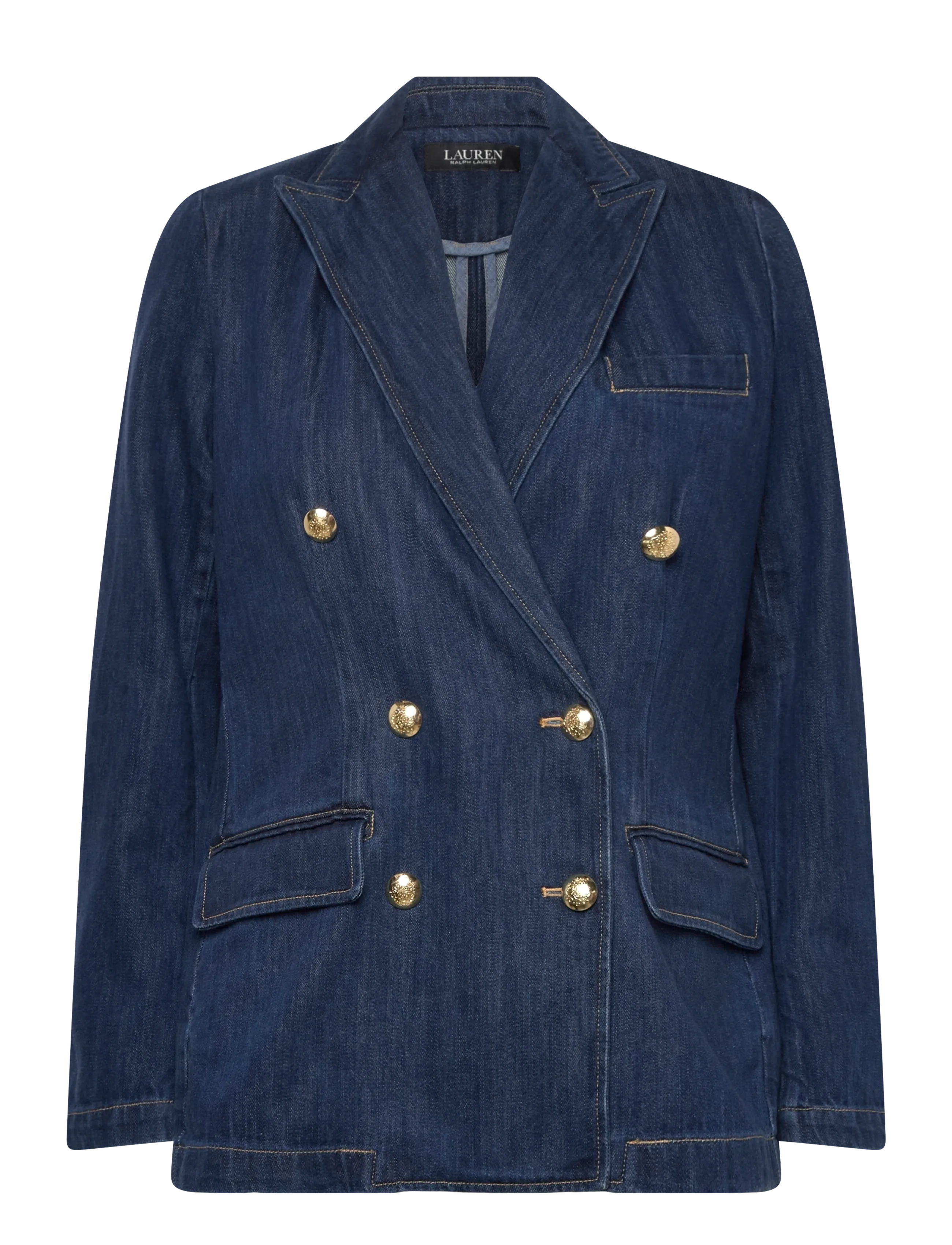 Lauren Ralph Lauren 3X1 RIGID DENIM-WVN-BLAZER/SPORT CO - Pintsakud - MAXEN WASH / blue