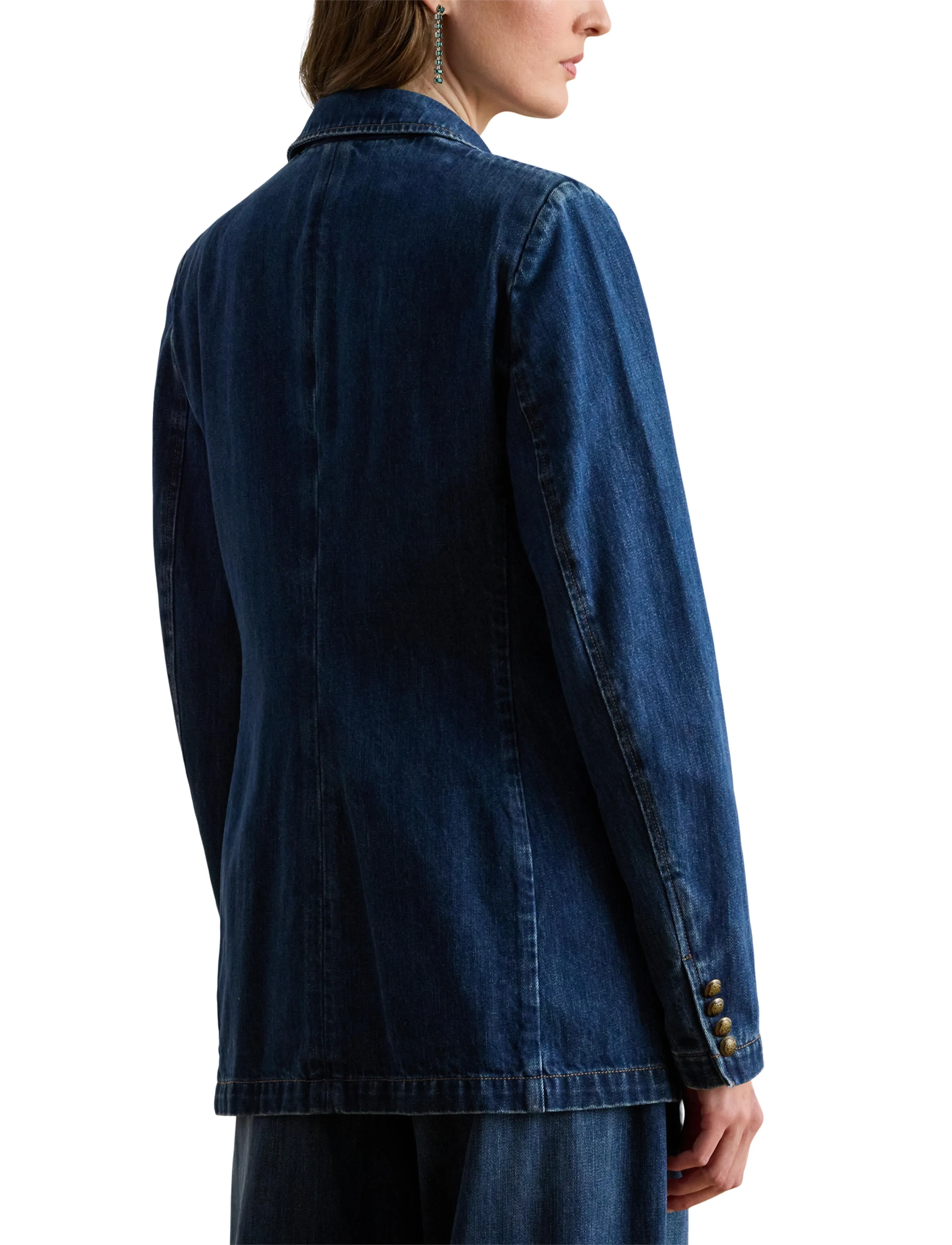 Lauren Ralph Lauren 3X1 RIGID DENIM-WVN-BLAZER/SPORT CO - Lauren Ralph Lauren - MAXEN WASH / blue
