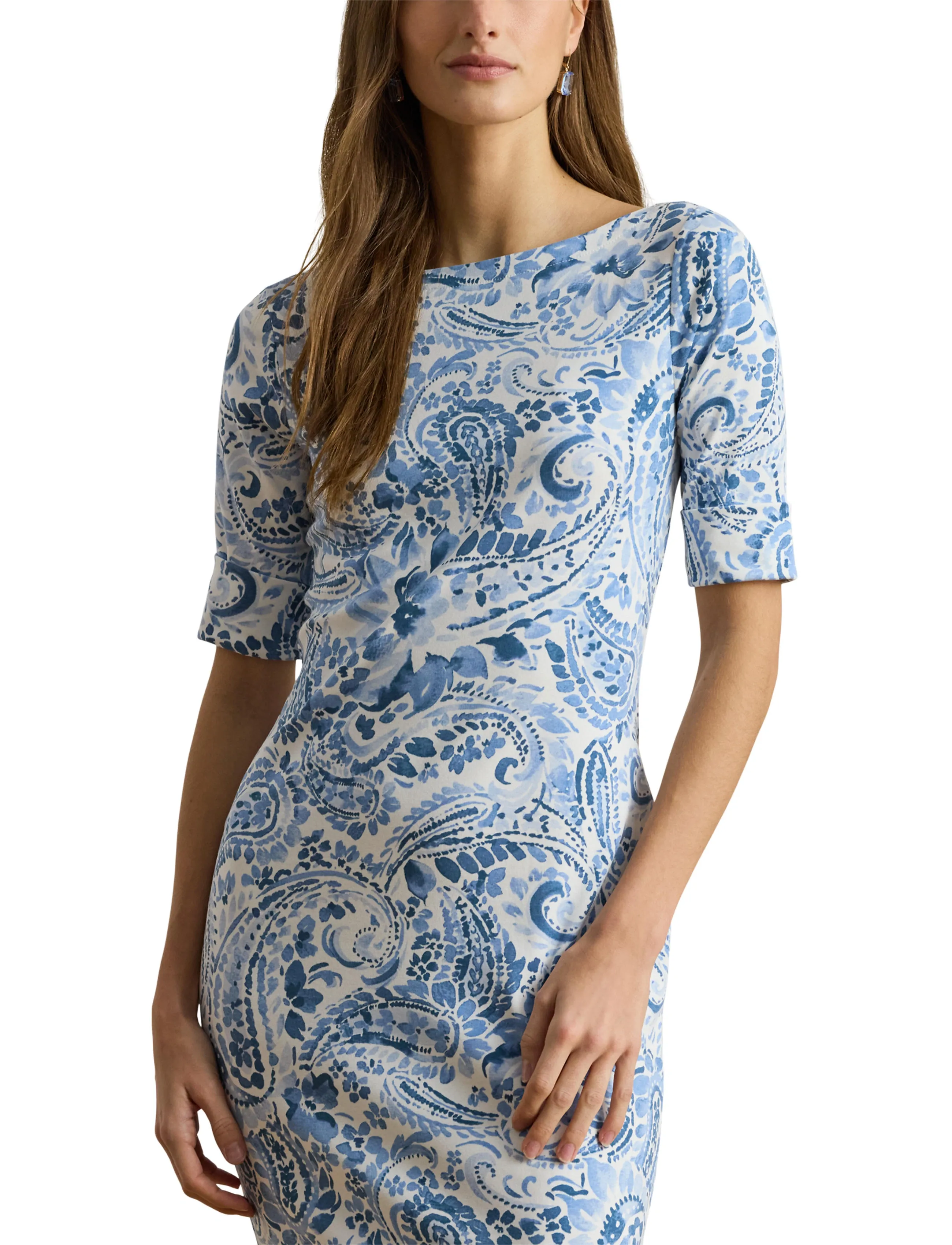 Lauren Ralph Lauren Refined Str 1X1 Rib-Knt-Dresses stickade klänningar dam – bild 6