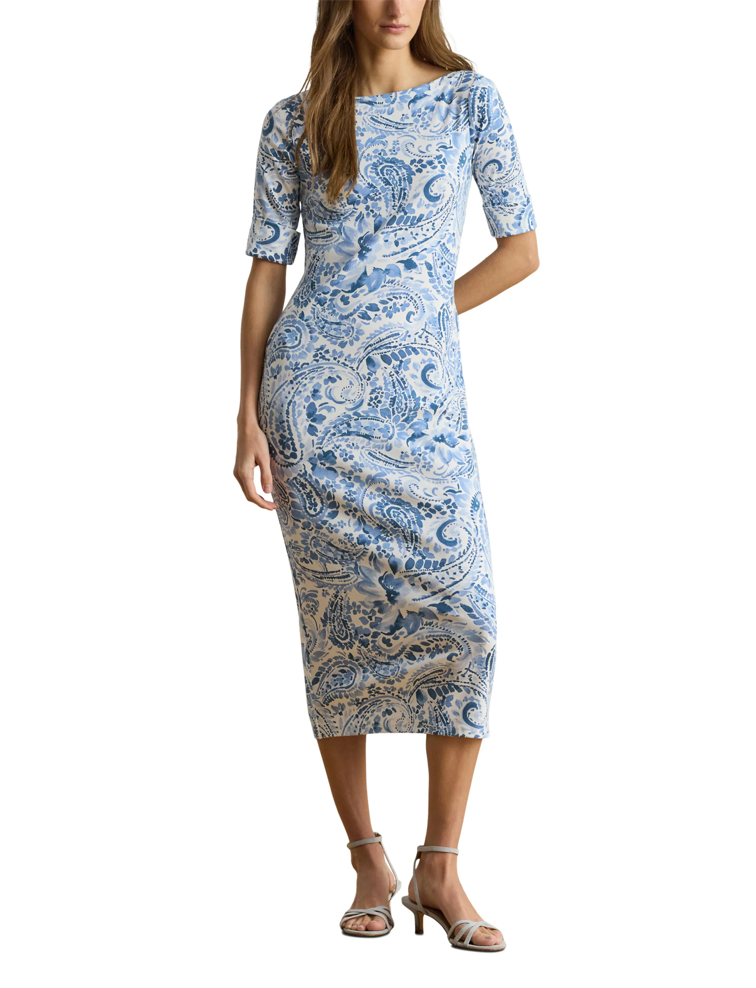 Lauren Ralph Lauren Refined Str 1X1 Rib-Knt-Dresses stickade klänningar dam – bild 7