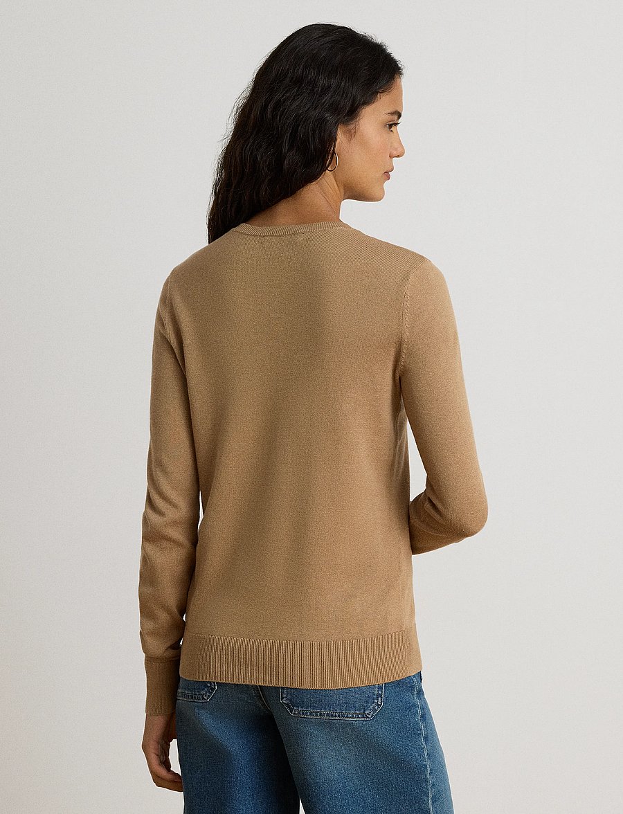 Lauren Ralph Lauren - Cotton-Modal Sweater - pullover - lauren camel - 2