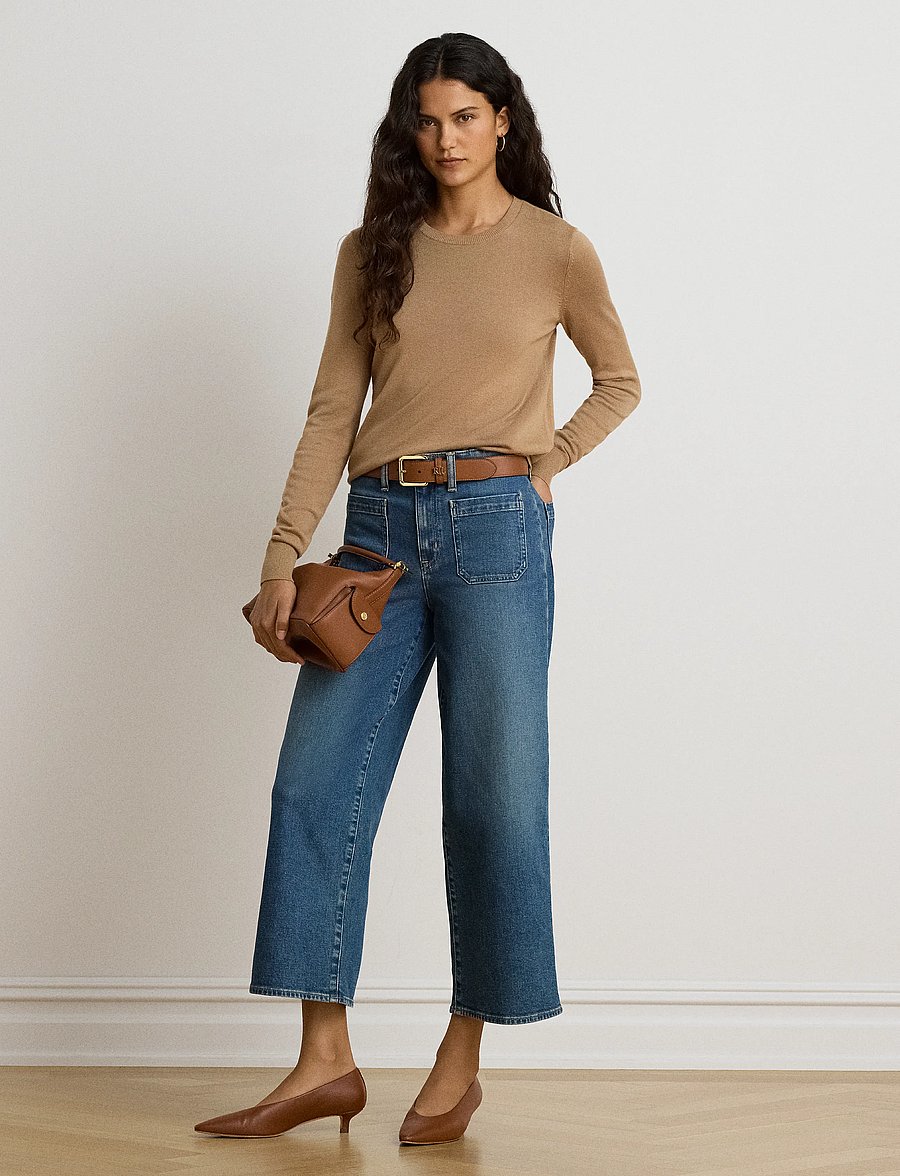 Lauren Ralph Lauren - Cotton-Modal Sweater - pullover - lauren camel - 4