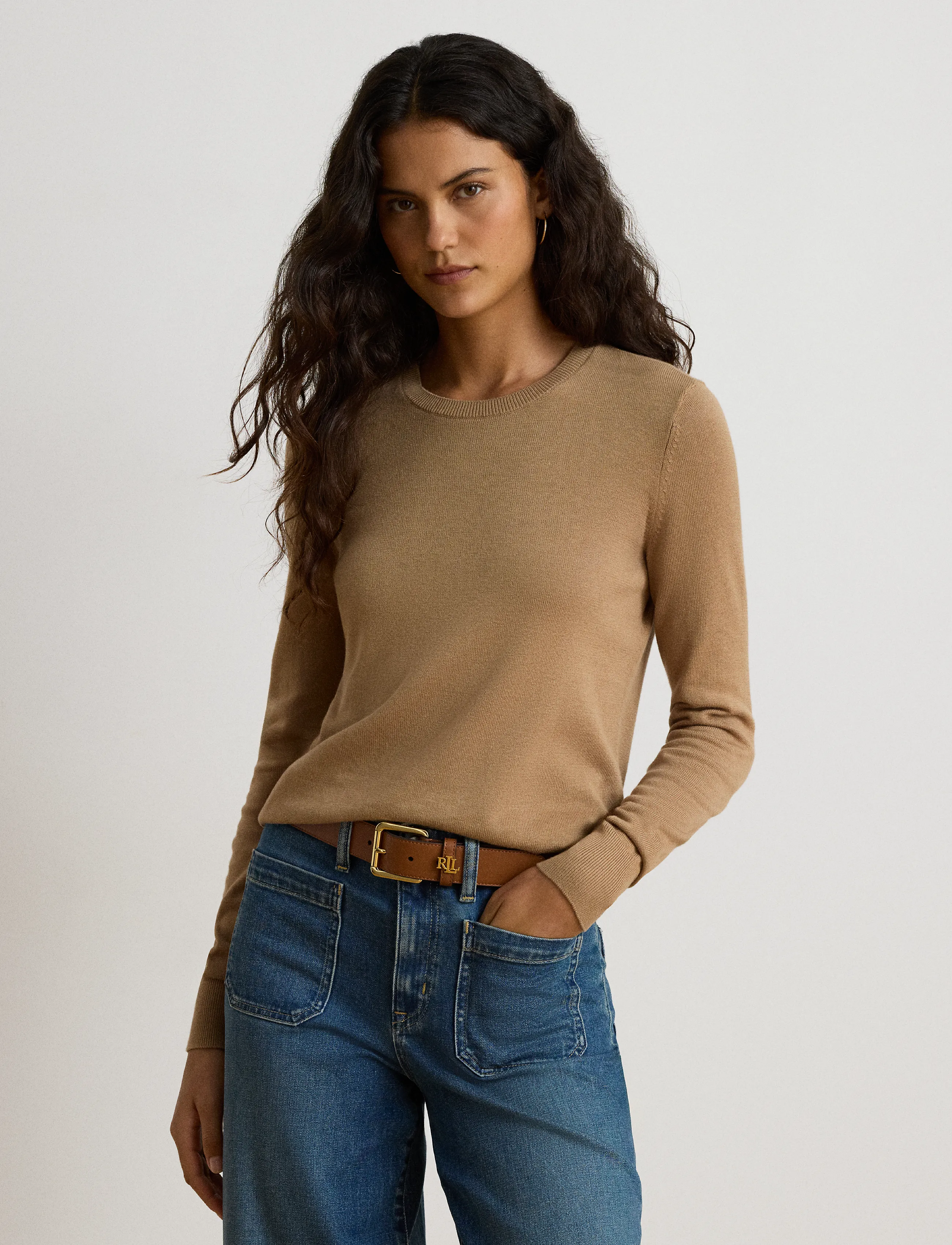 Lauren Ralph Lauren - Cotton-Modal Sweater - lauren camel - 5