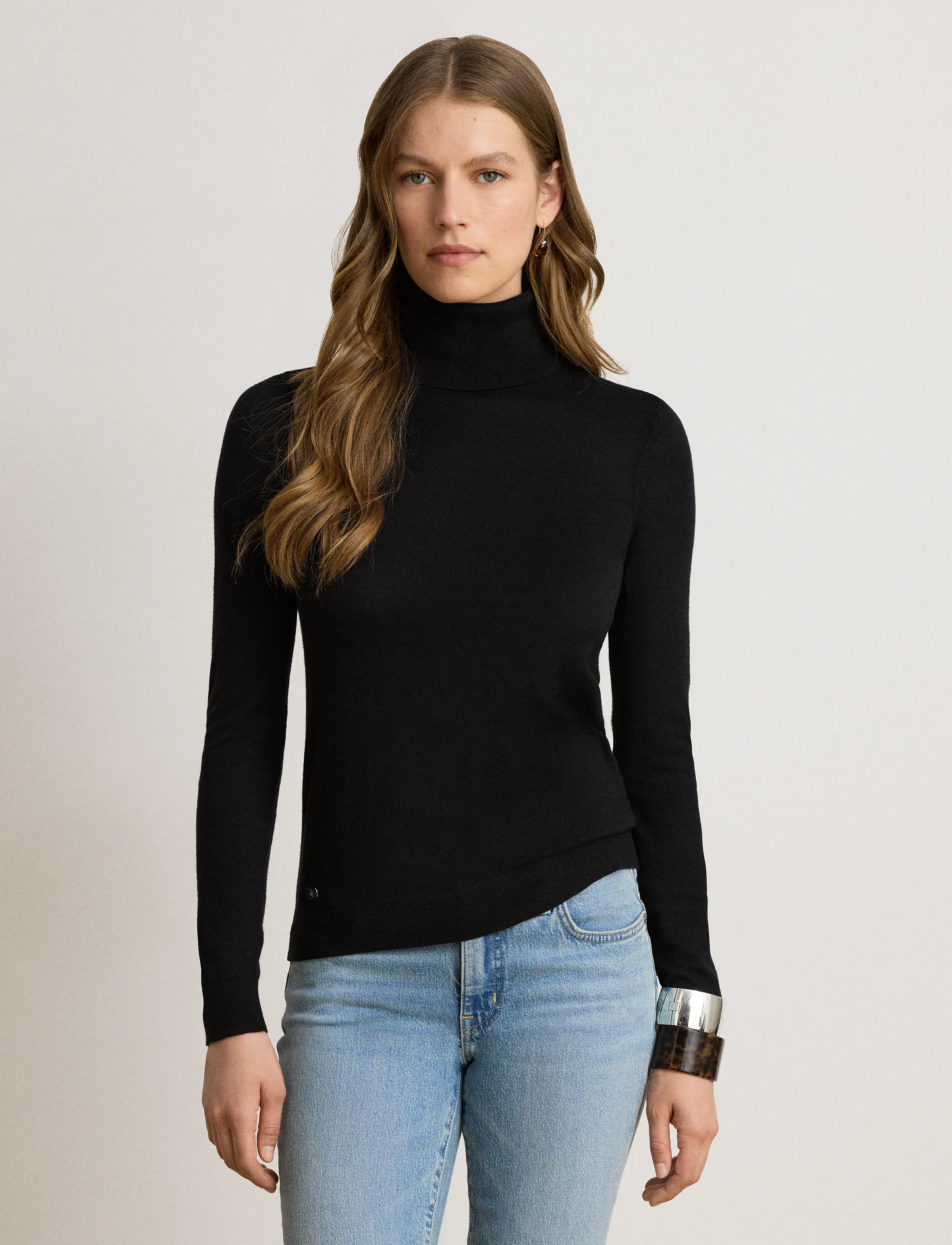 Lauren Ralph Lauren - Turtleneck Sweater - kõrge kaelusega kudumid - black - 1