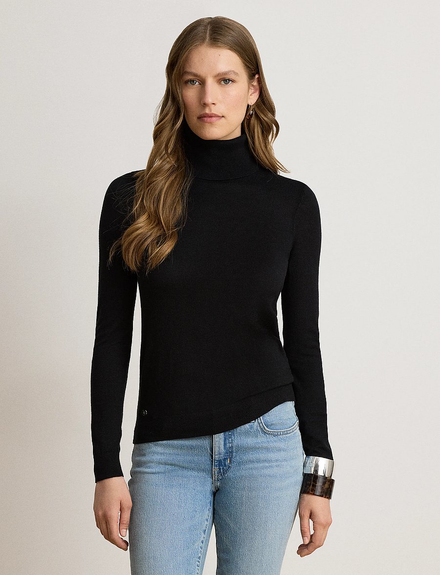 Lauren Ralph Lauren - Turtleneck Sweater - kõrge kaelusega kudumid - black - 1
