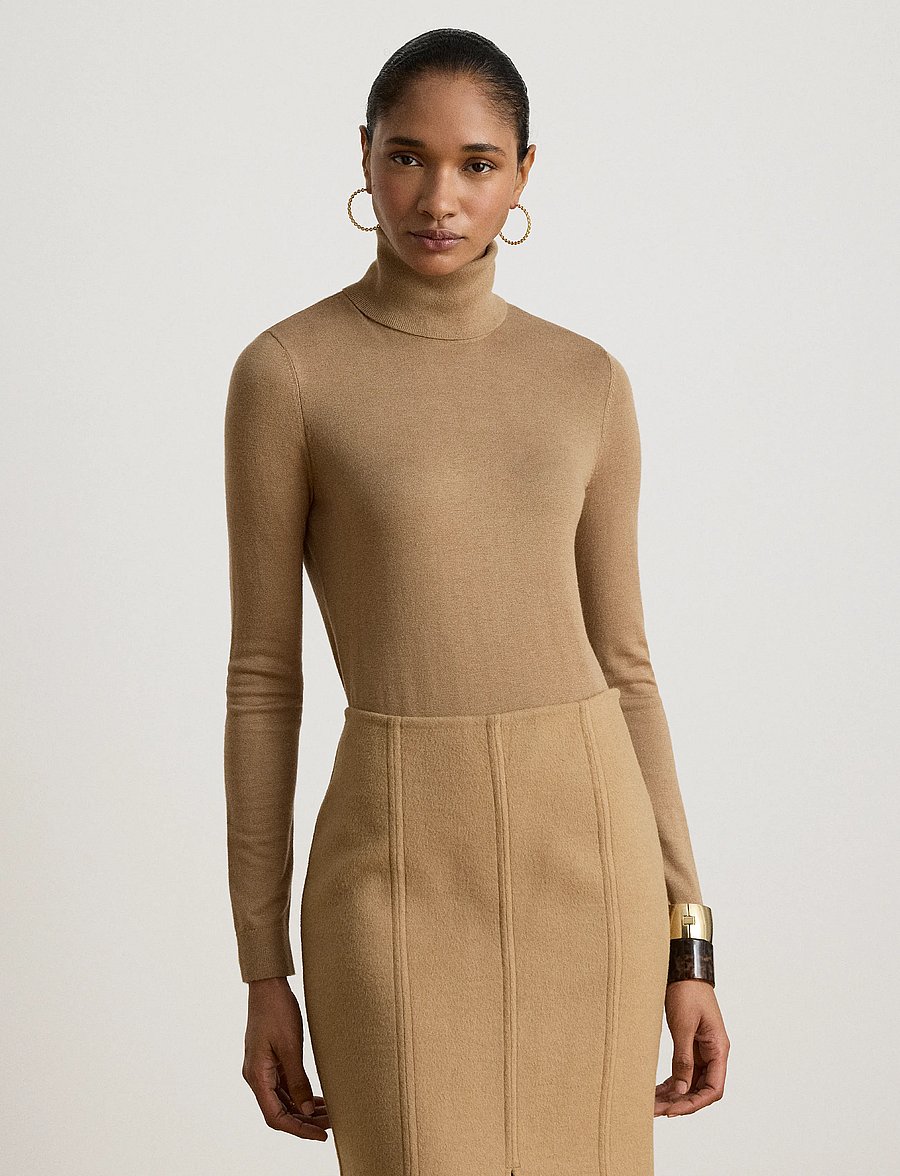 Lauren Ralph Lauren - Turtleneck Sweater - lauren camel - 5