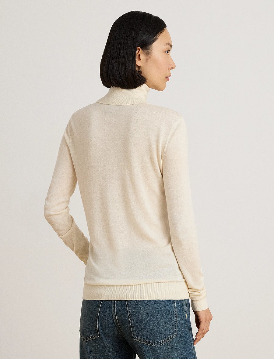 Lauren Ralph Lauren - Turtleneck Sweater - kõrge kaelusega kudumid - mascarpone cream - 4