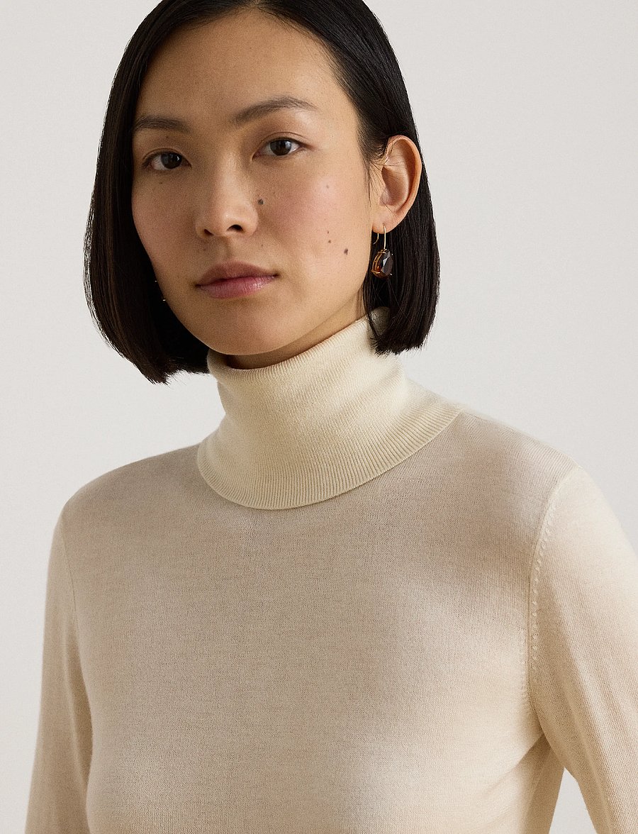 Lauren Ralph Lauren - Turtleneck Sweater - kõrge kaelusega kudumid - mascarpone cream - 5