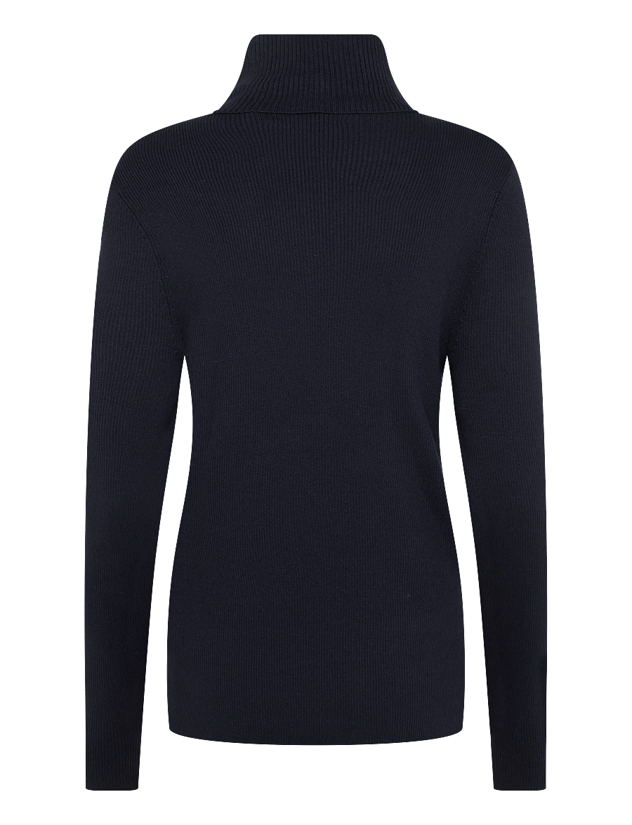 Lauren Ralph Lauren - Cotton-Blend Ribbed Turtleneck - kõrge kaelusega kudumid - lauren navy - 2