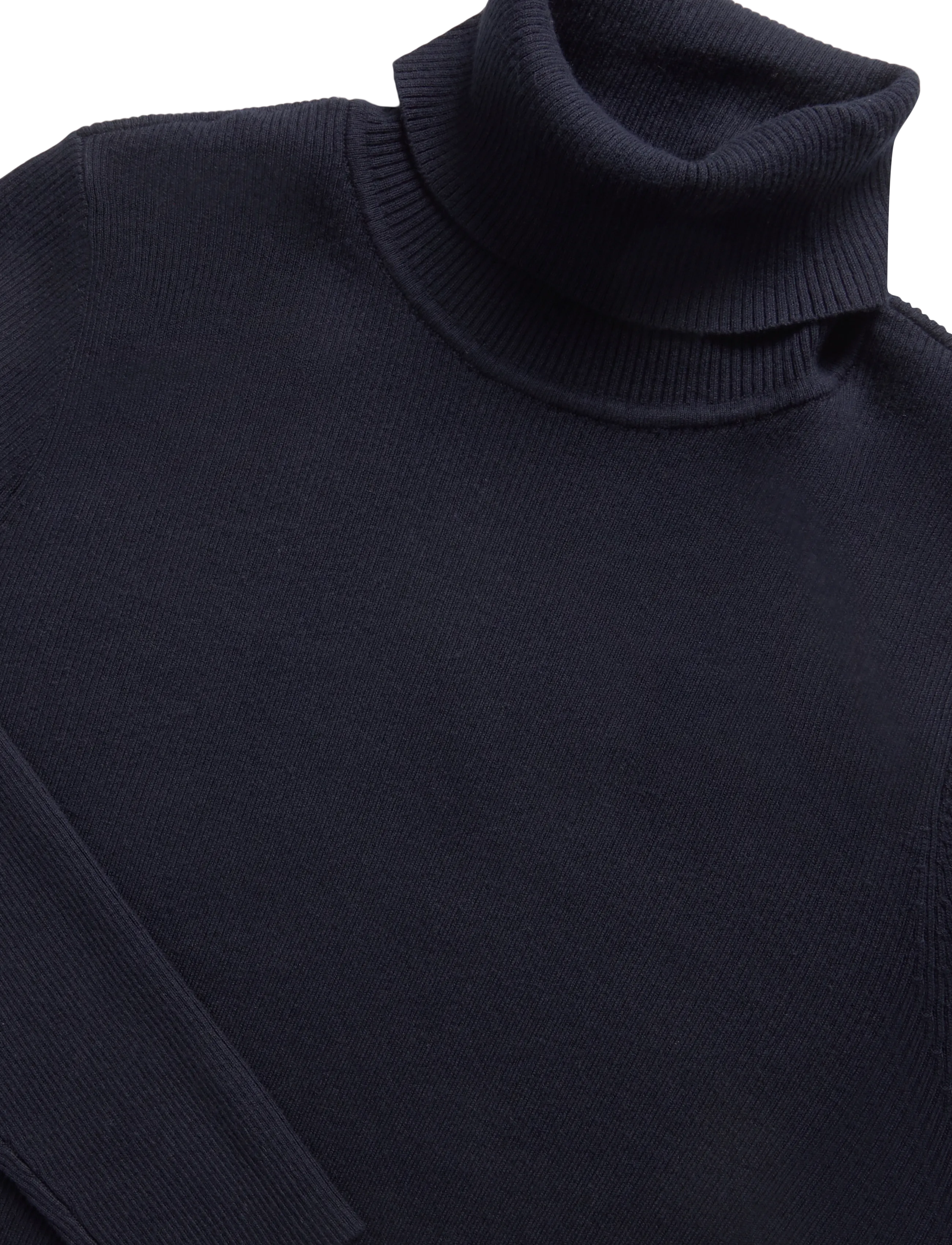 Lauren Ralph Lauren - Cotton-Blend Ribbed Turtleneck - kõrge kaelusega kudumid - lauren navy - 3
