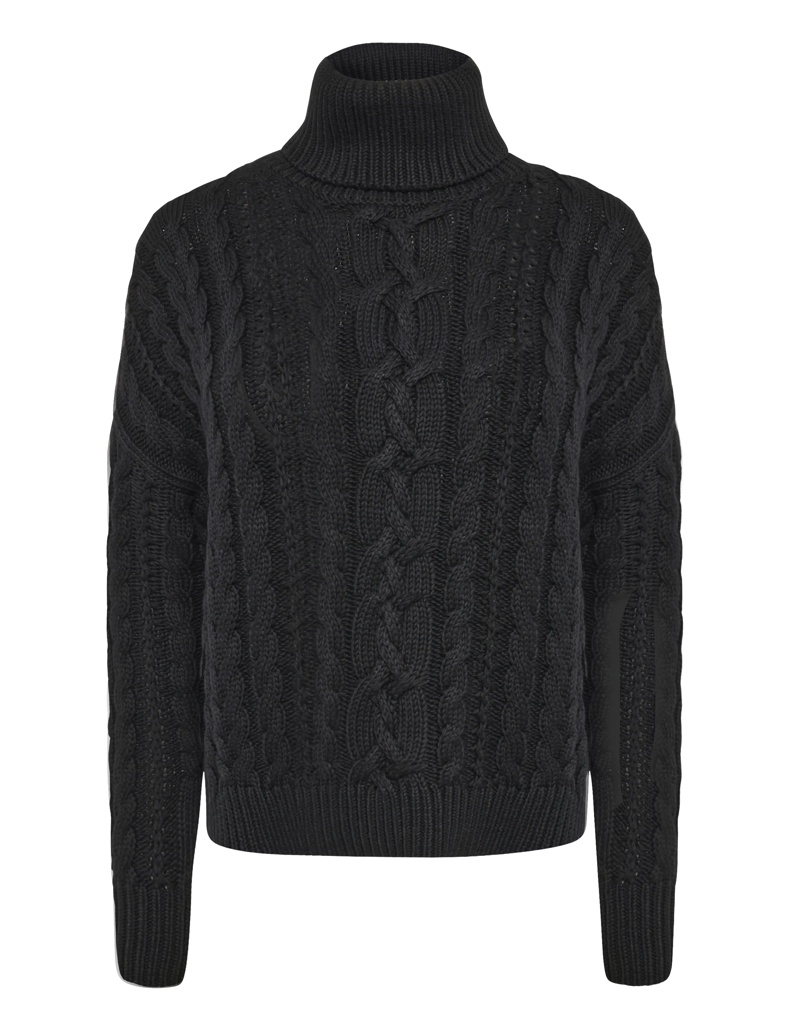 Lauren Ralph Lauren Cable-Knit Cotton Turtleneck Sweater - Neuheiten - BLACK / black
