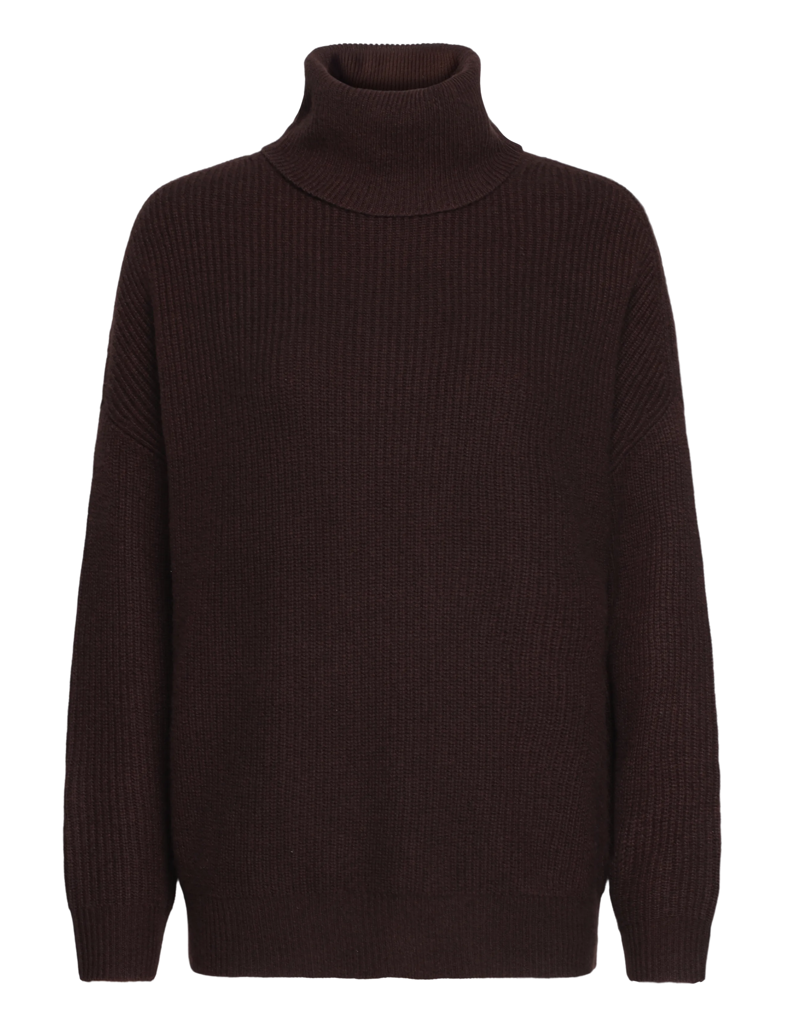Lauren Ralph Lauren WOOL CASHMERE-SWEATER-PULLOVER - Colours of the season - CIRCUIT BROWN / brown