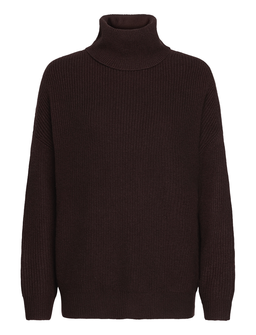 Lauren Ralph Lauren - WOOL CASHMERE-SWEATER-PULLOVER - kashmir - circuit brown - 1