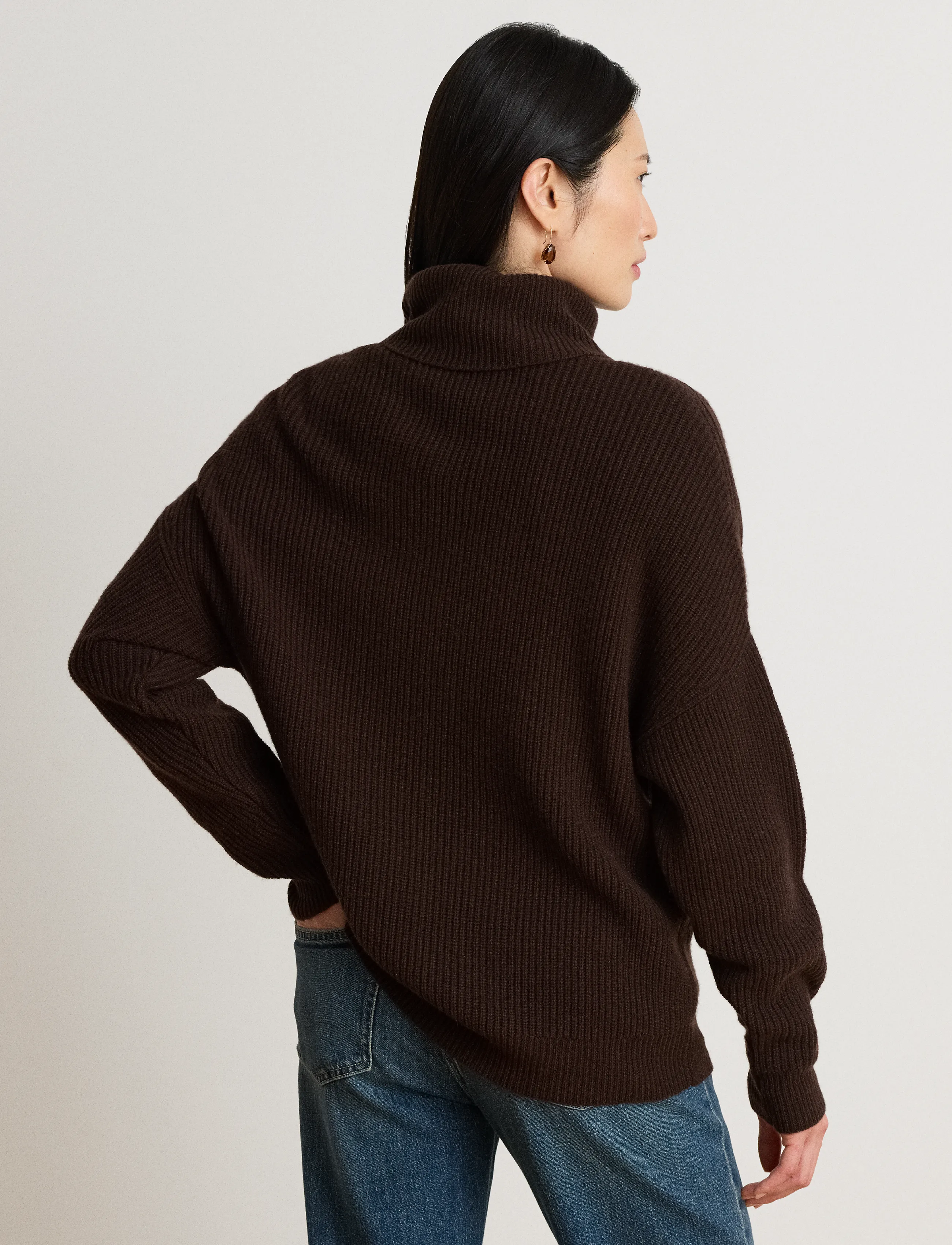 Lauren Ralph Lauren - WOOL CASHMERE-SWEATER-PULLOVER - circuit brown - 3