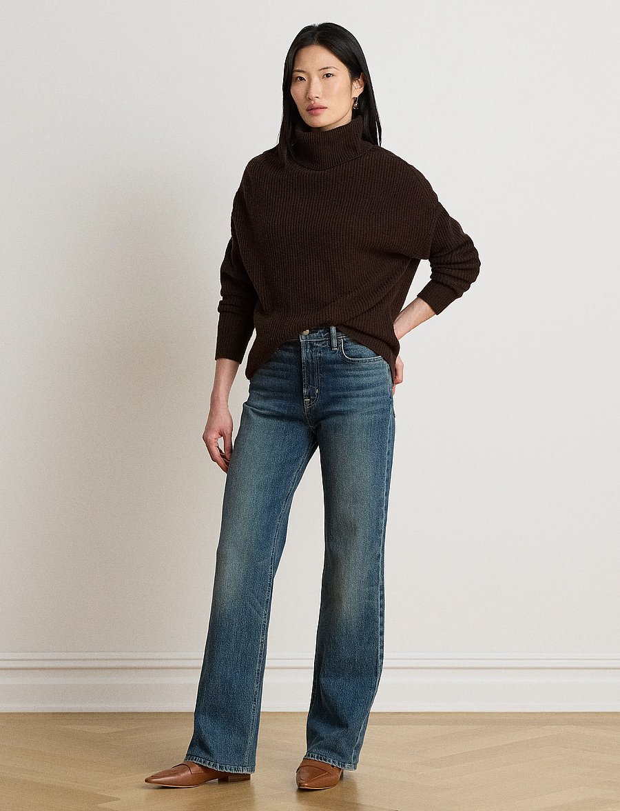 Lauren Ralph Lauren - WOOL CASHMERE-SWEATER-PULLOVER - kashmir - circuit brown - 4